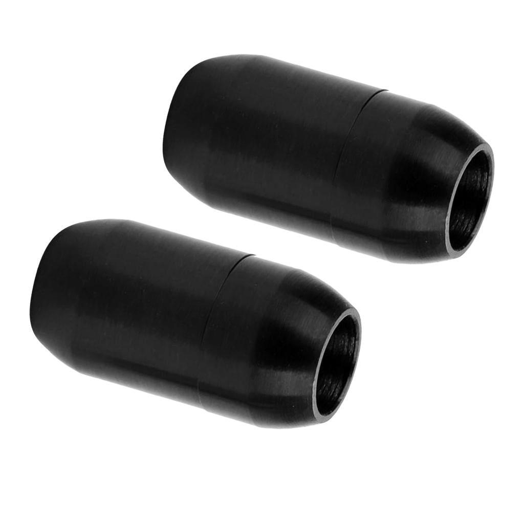 2pcs Column Magnetic Clasp Cord End Cap Bracelet Necklace Jewelry 4mm