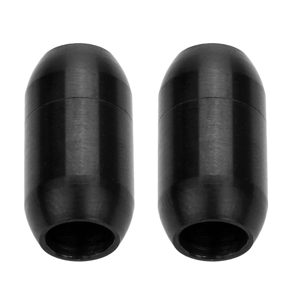 2pcs Column Magnetic Clasp Cord End Cap Bracelet Necklace Jewelry 6mm
