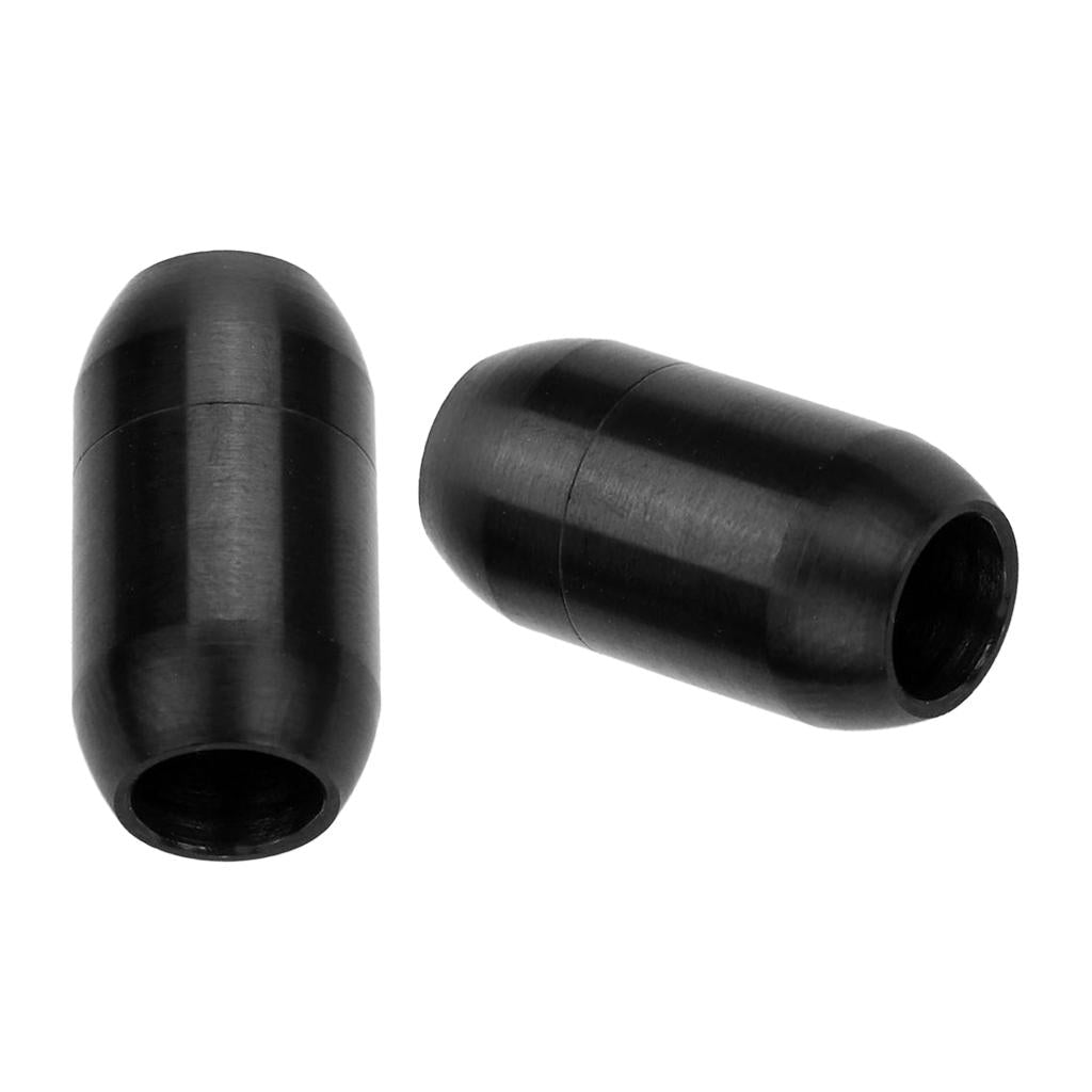 2pcs Column Magnetic Clasp Cord End Cap Bracelet Necklace Jewelry 6mm