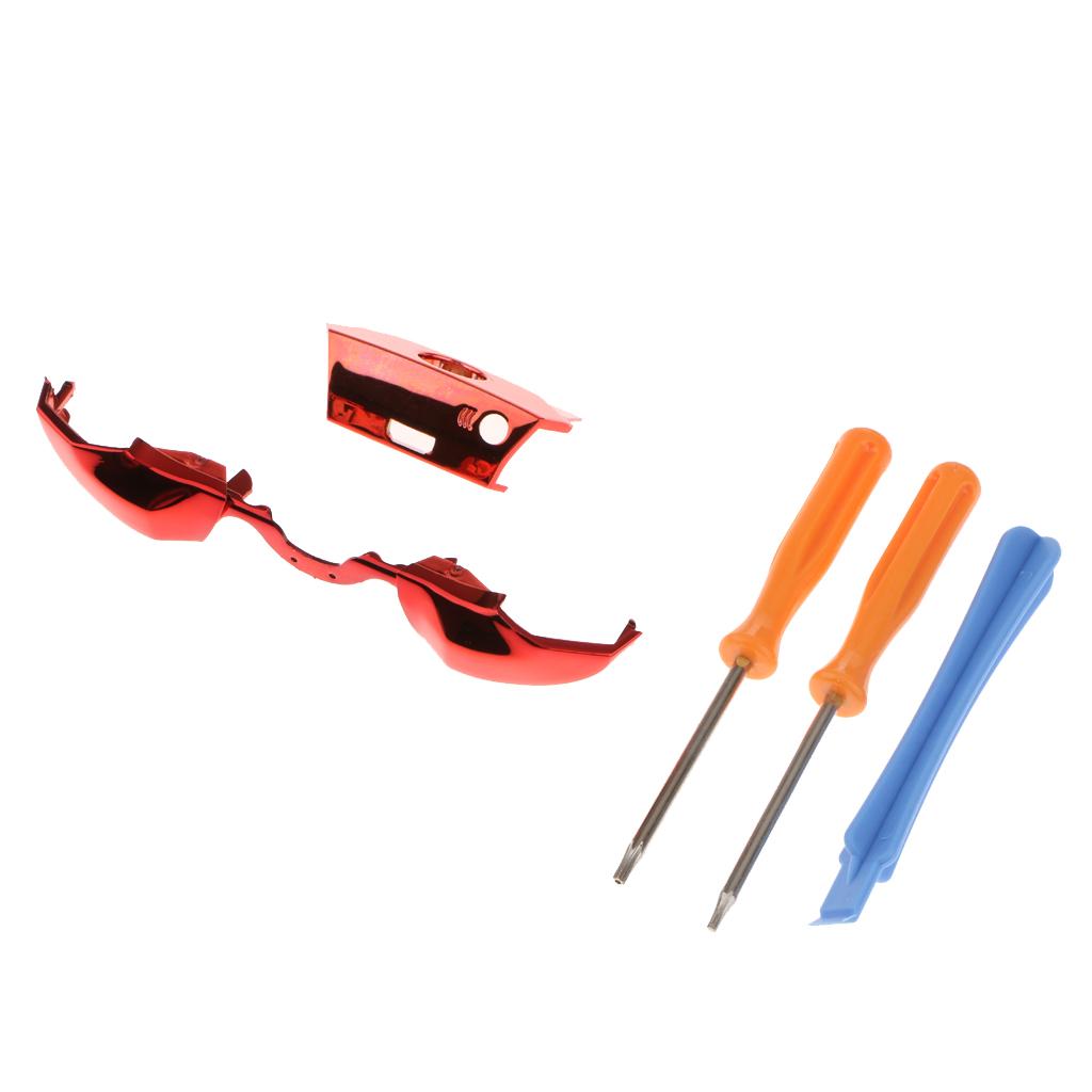 LB RB Bumper Trigger Buttons + Screwdriver Kit For Microsoft Xbox One Red