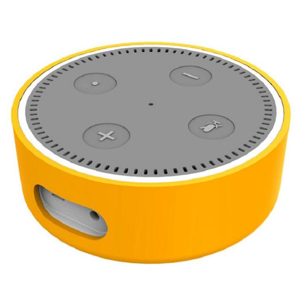 Protective Case for Echo Dot 2 Soft Silicone Anti-dust Cover Orange
