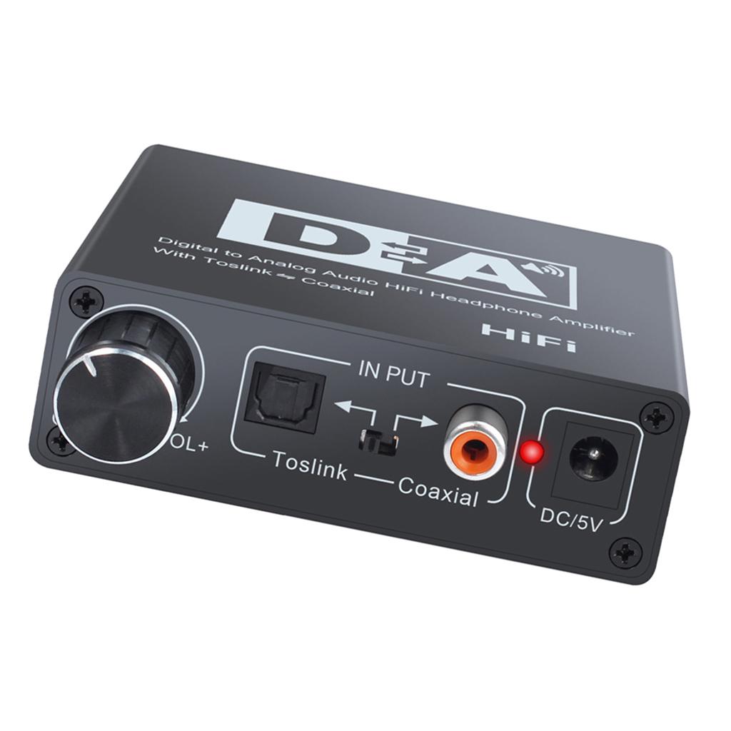 Digital To Analog Audio Converter Hifi DAC Amp Amplifier Coaxial Decoder