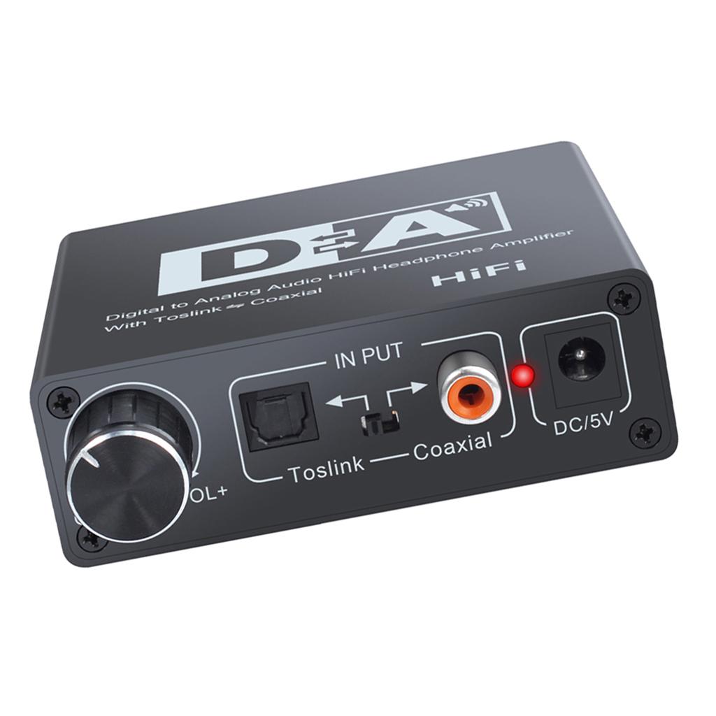 Digital To Analog Audio Converter Hifi DAC Amp Amplifier Coaxial Decoder