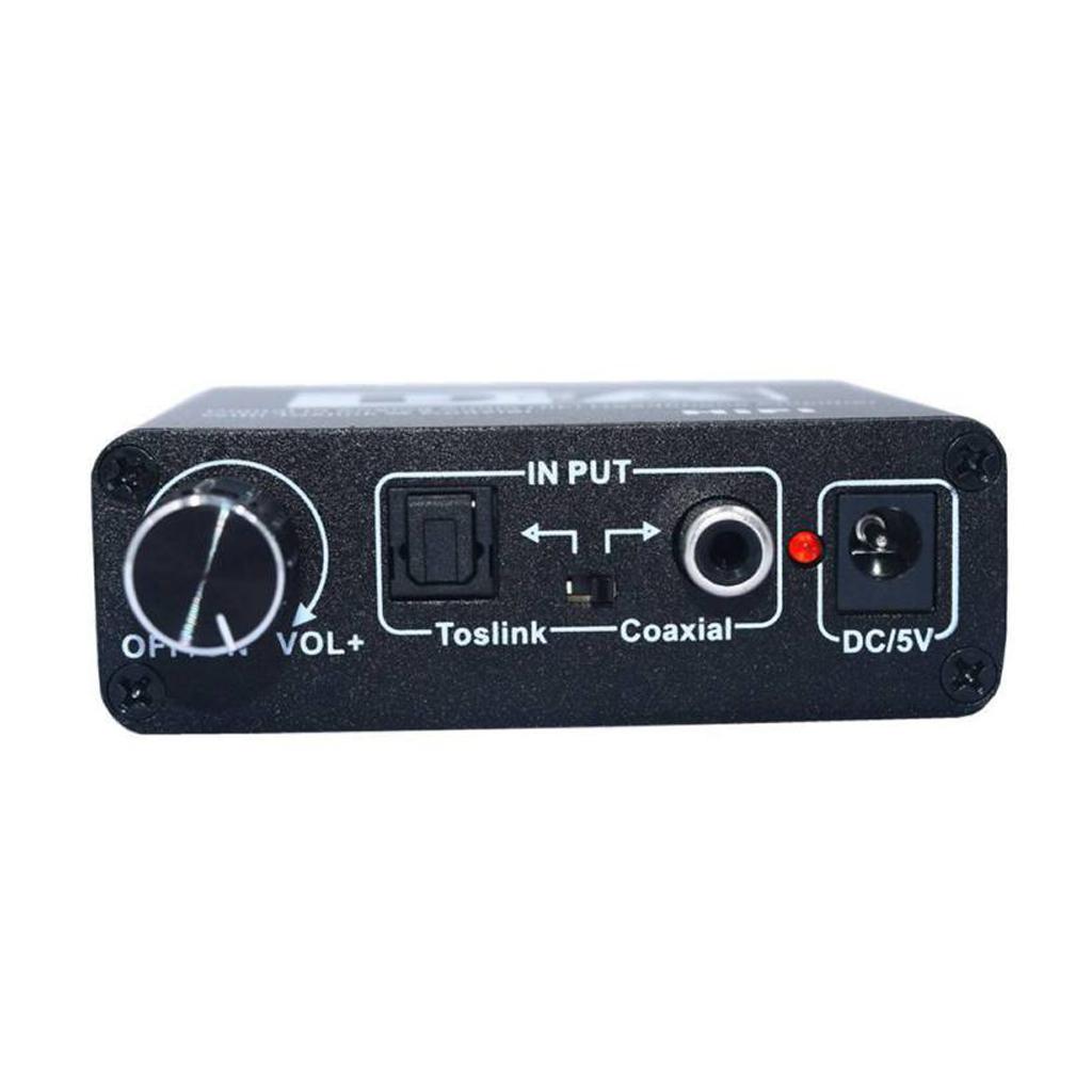 Digital To Analog Audio Converter Hifi DAC Amp Amplifier Coaxial Decoder