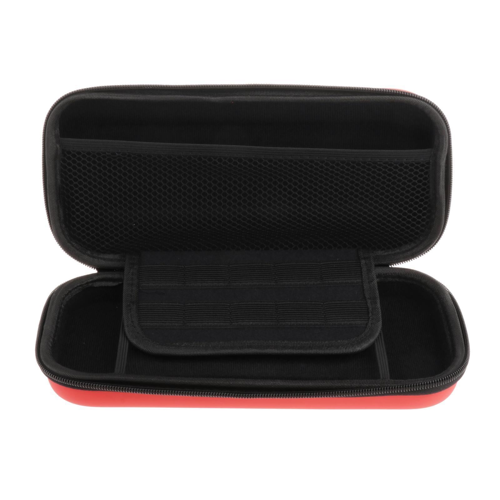 Dockable Carrying Case Bag for Nintendo Switch Clear Case Protector Red