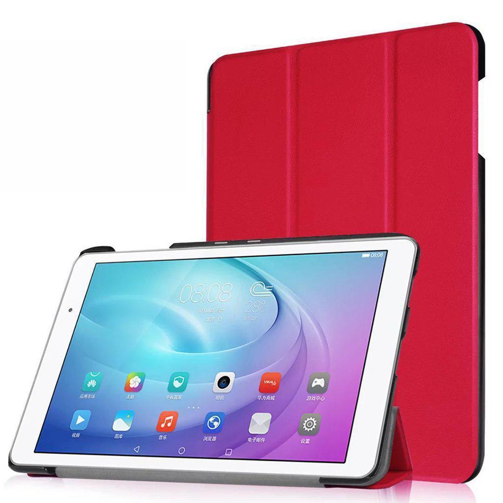 Smart Case Stand Cover Protector For Huawei MediaPad M5 lite 8.0 Red
