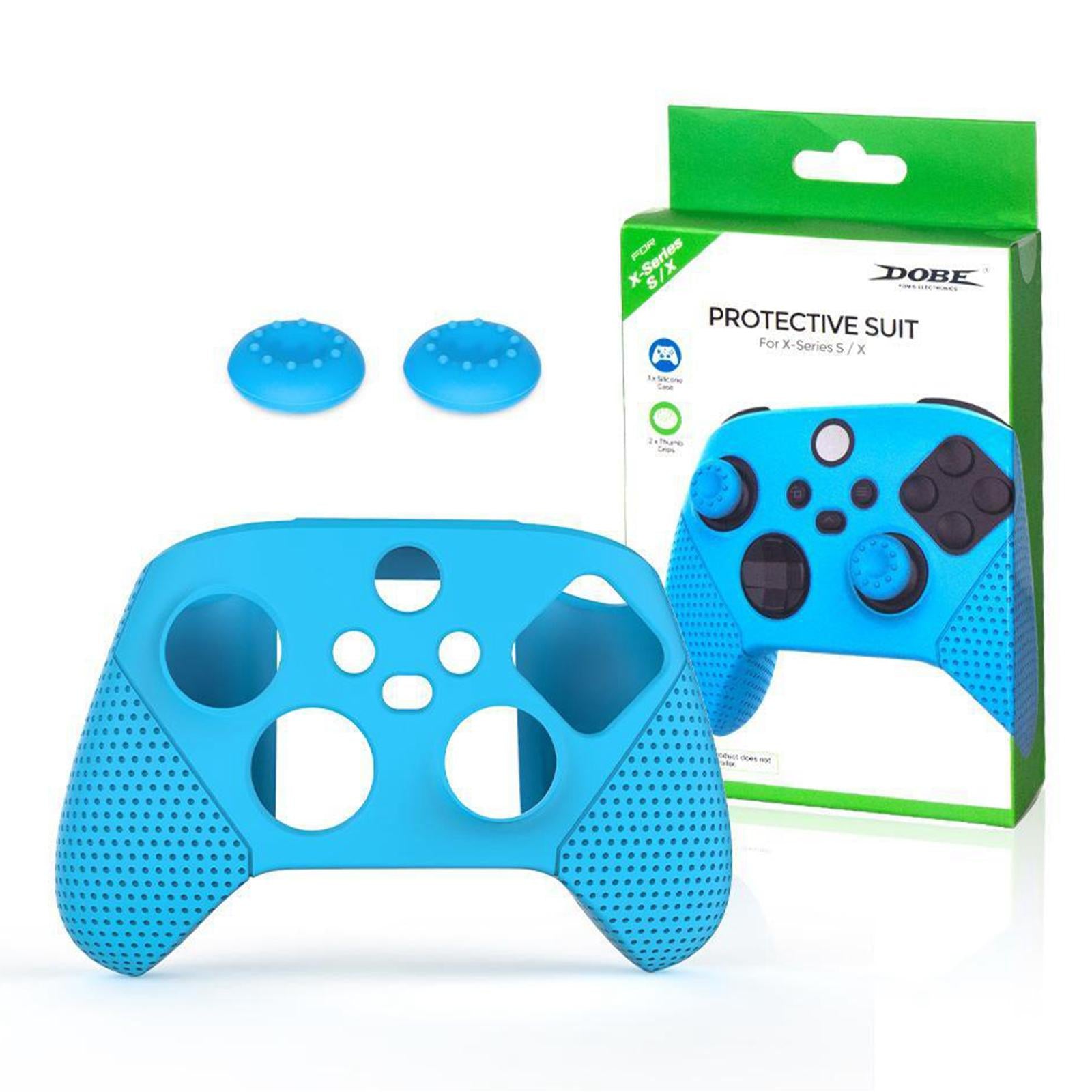 Silicone Case Cover Skin Joystick Grip for Xbox Series S X Controller Blue