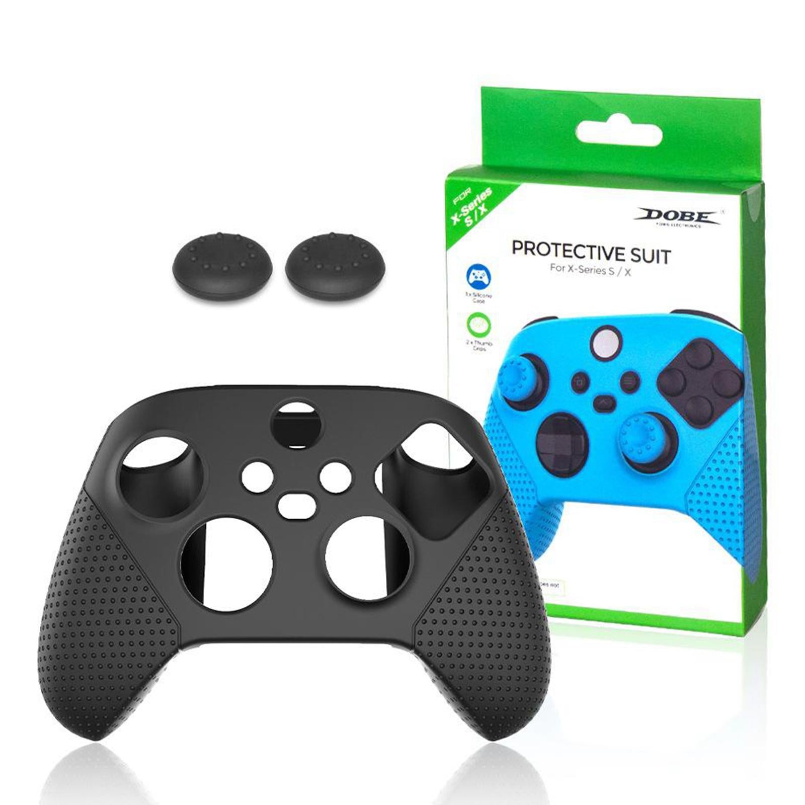 Silicone Case Cover Skin Joystick Grip for Xbox Series S X Controller Black
