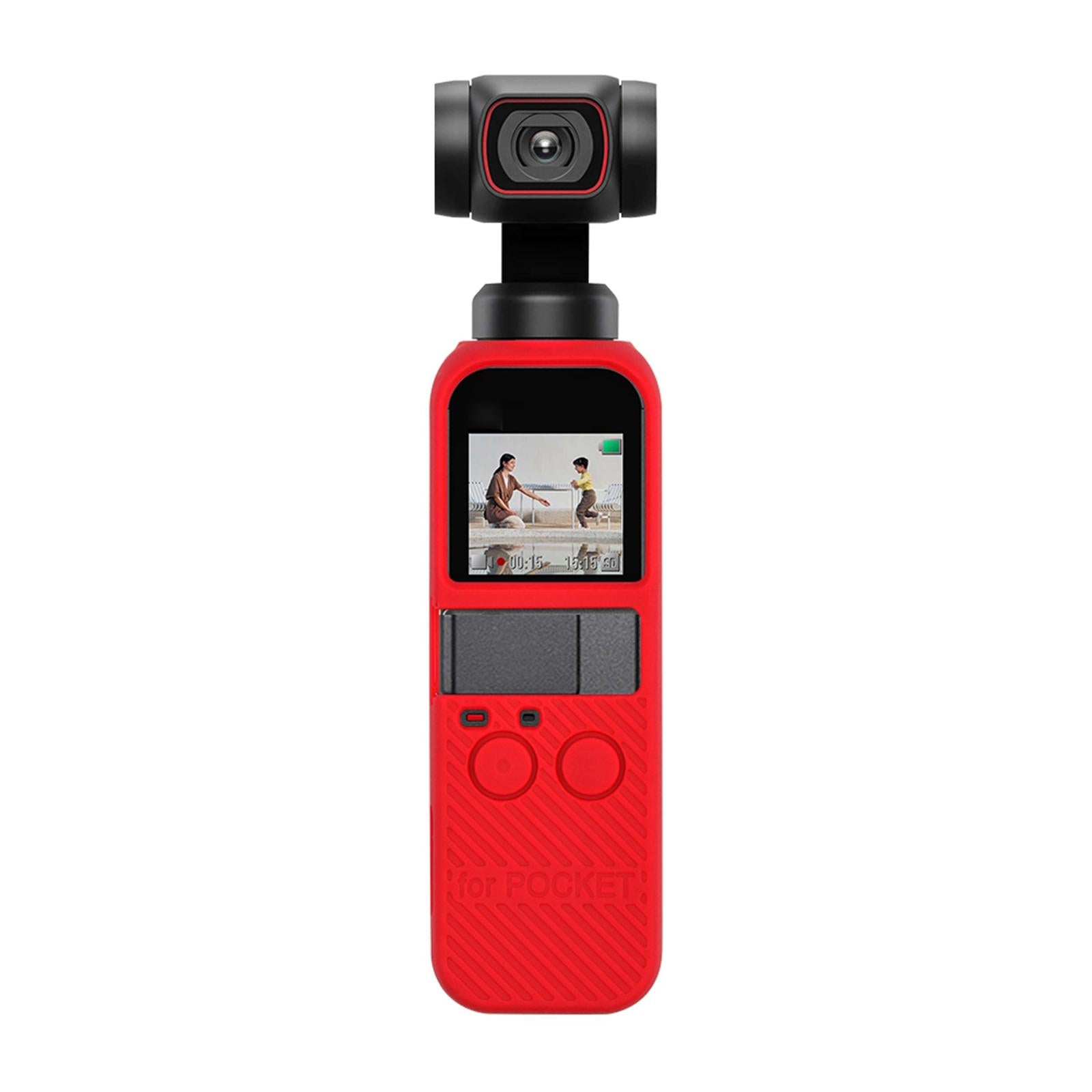 Accessories Silicone Cover Case Sleeve for DJI Pocket 2 Red