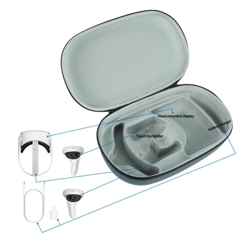 Portable Carrying Case Protective Storage Bag For Quest 2 VR Headset