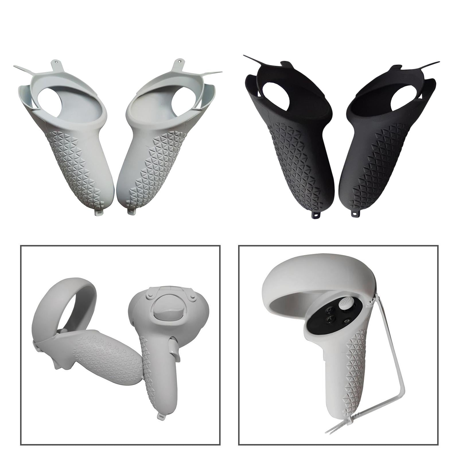 Touch Controller Silicone Handle Grip Cover for Oculus Quest 2 white