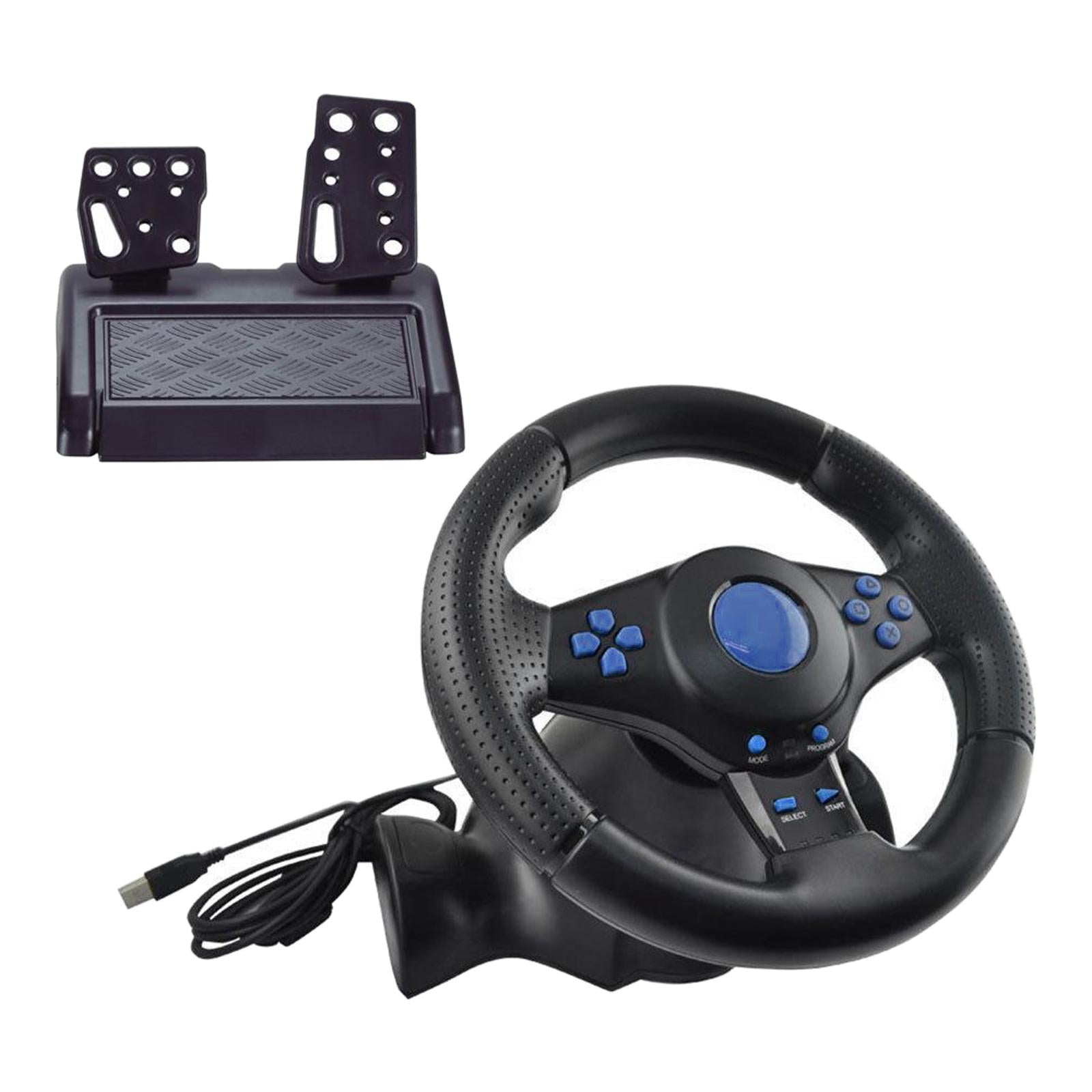 USB Car Racing Game Steering Wheel Pedal Driving Simulator for PS4 Xbox One