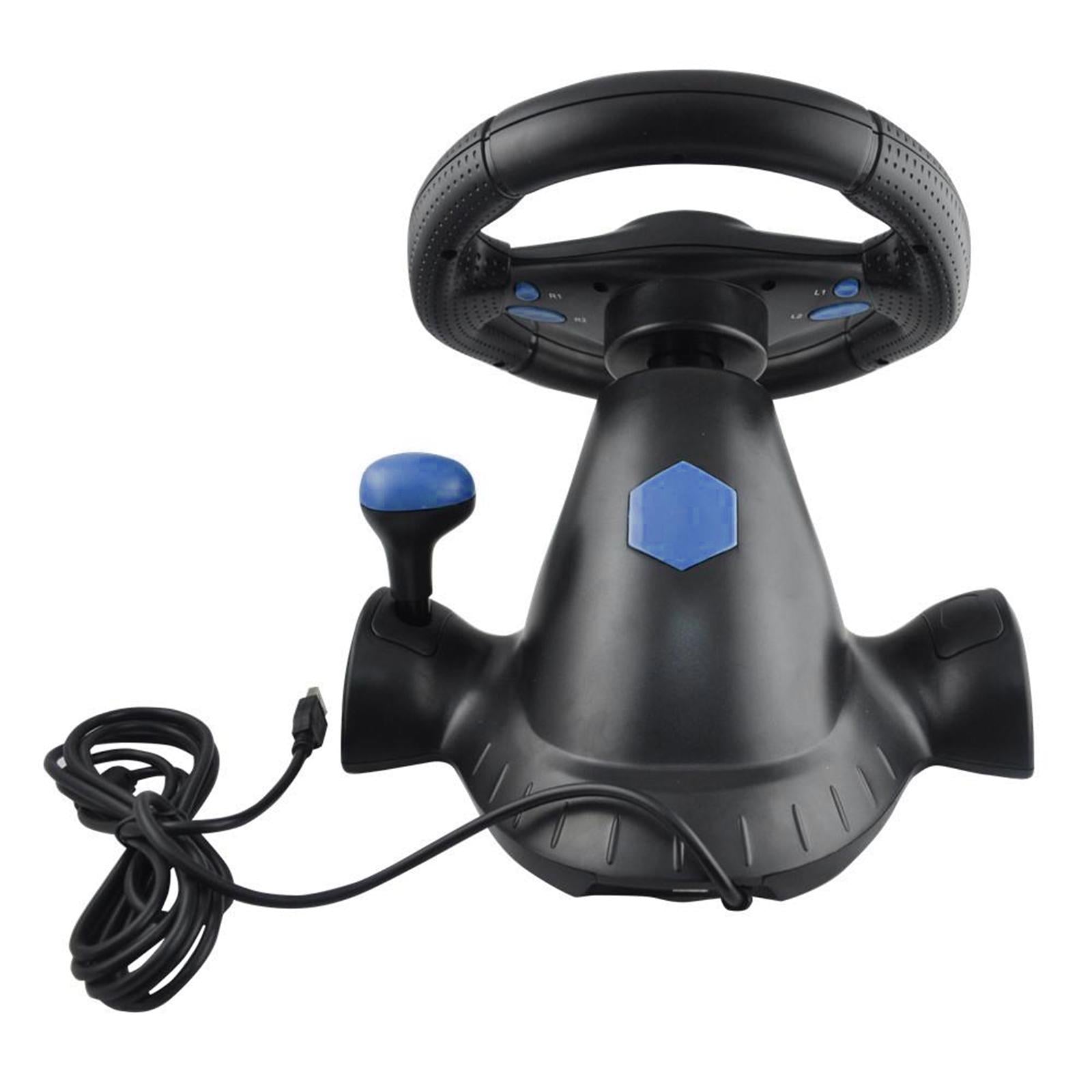 USB Car Racing Game Steering Wheel Pedal Driving Simulator for PS4 Xbox One