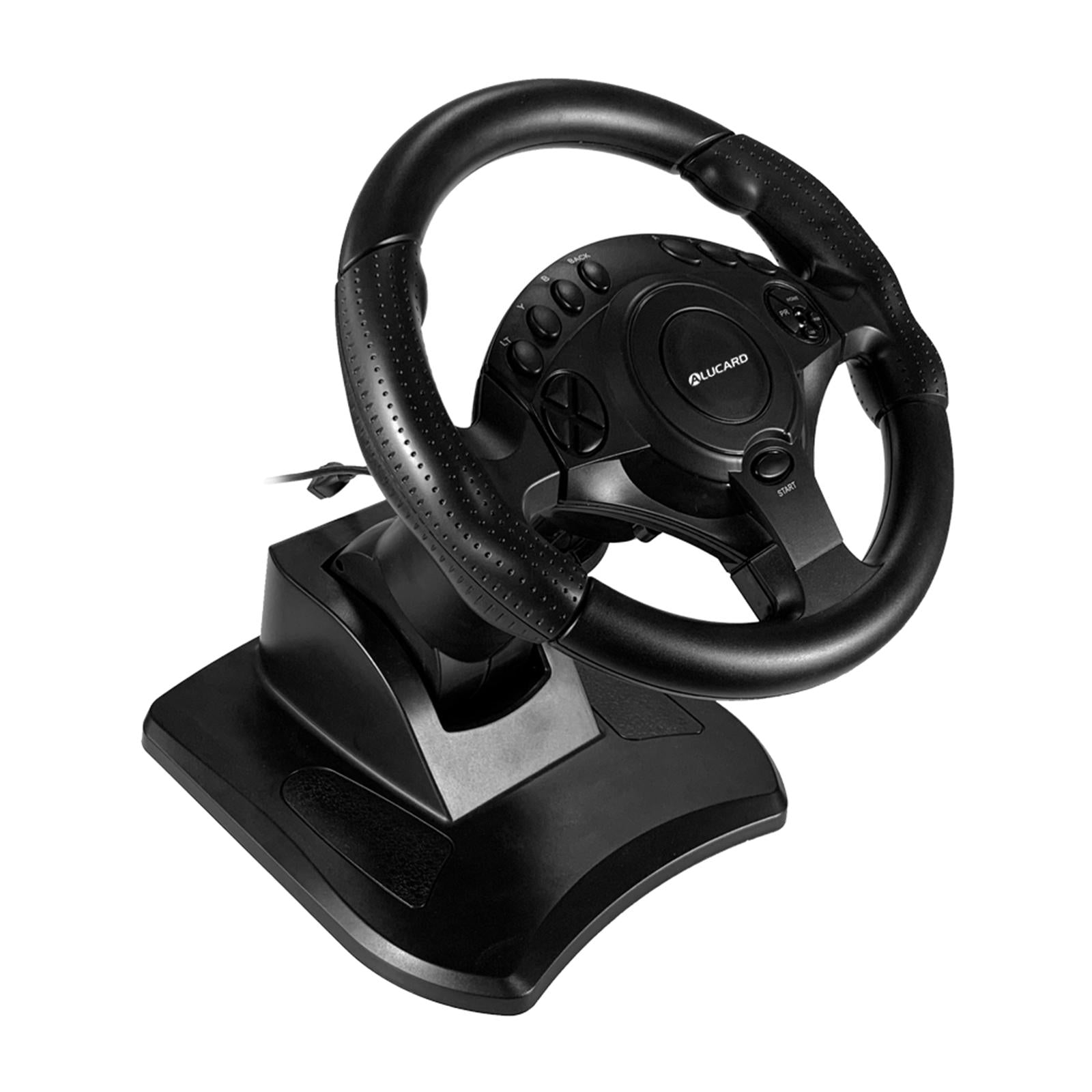 Racing Game Steering Wheel Pedals Kit Driving Simulator for Xbox One/360 PC