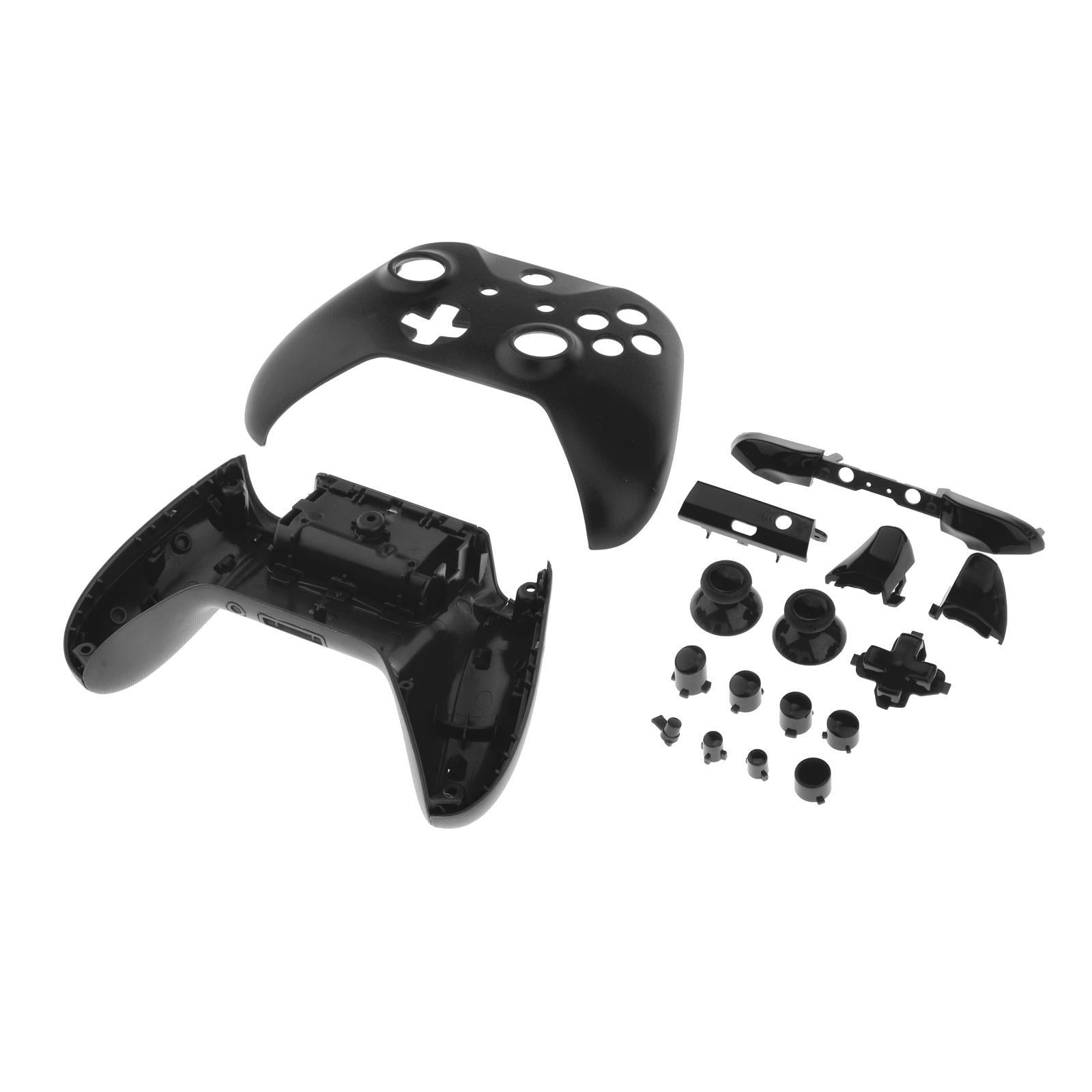 ABS Housing Shell Case Cover Mod w/Buttons for Xbox One S Slim Black
