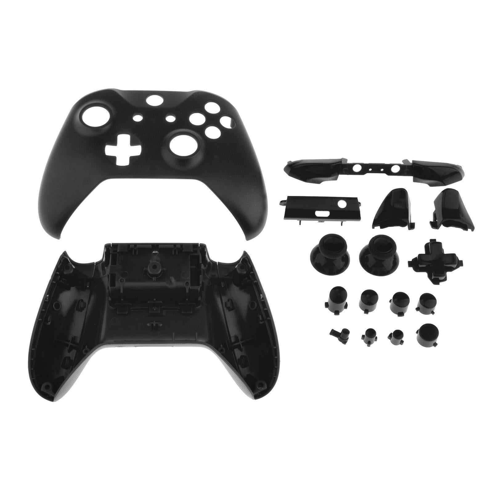 ABS Housing Shell Case Cover Mod w/Buttons for Xbox One S Slim Black