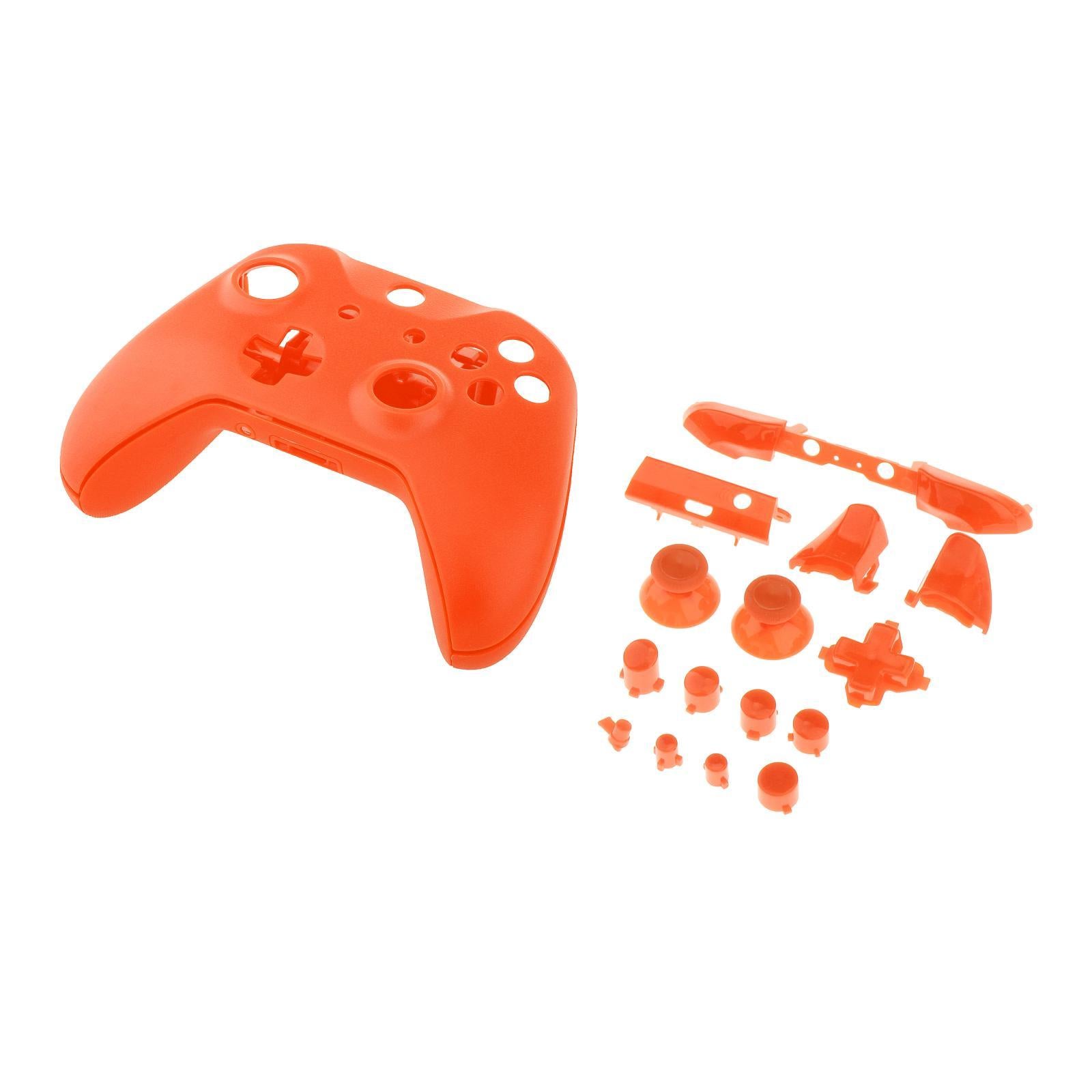 ABS Housing Shell Case Cover Mod w/Buttons for Xbox One S Slim Orange