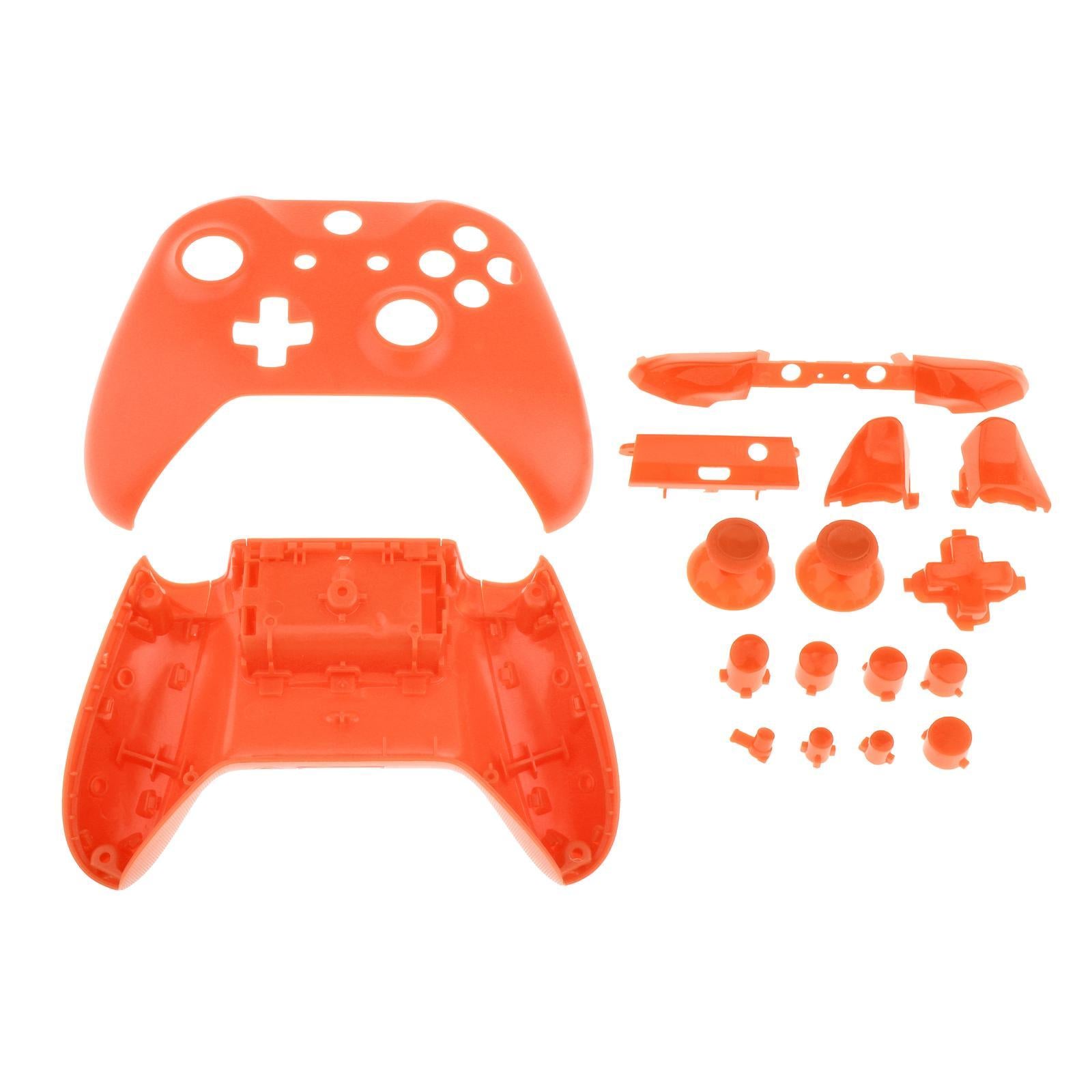 ABS Housing Shell Case Cover Mod w/Buttons for Xbox One S Slim Orange