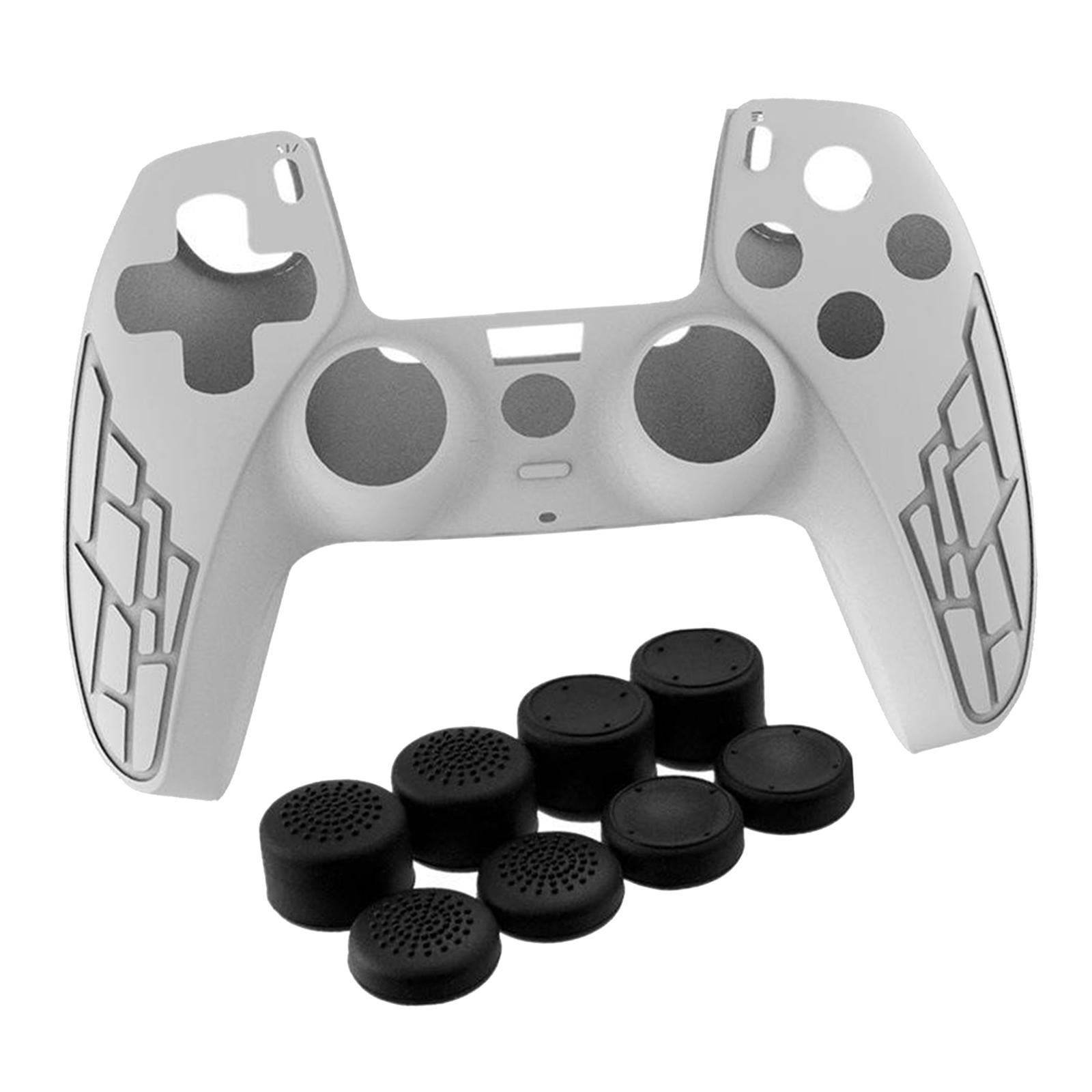 Anti-Slip Silicone Sleeve Case Skin Covers for PS5 Controller White