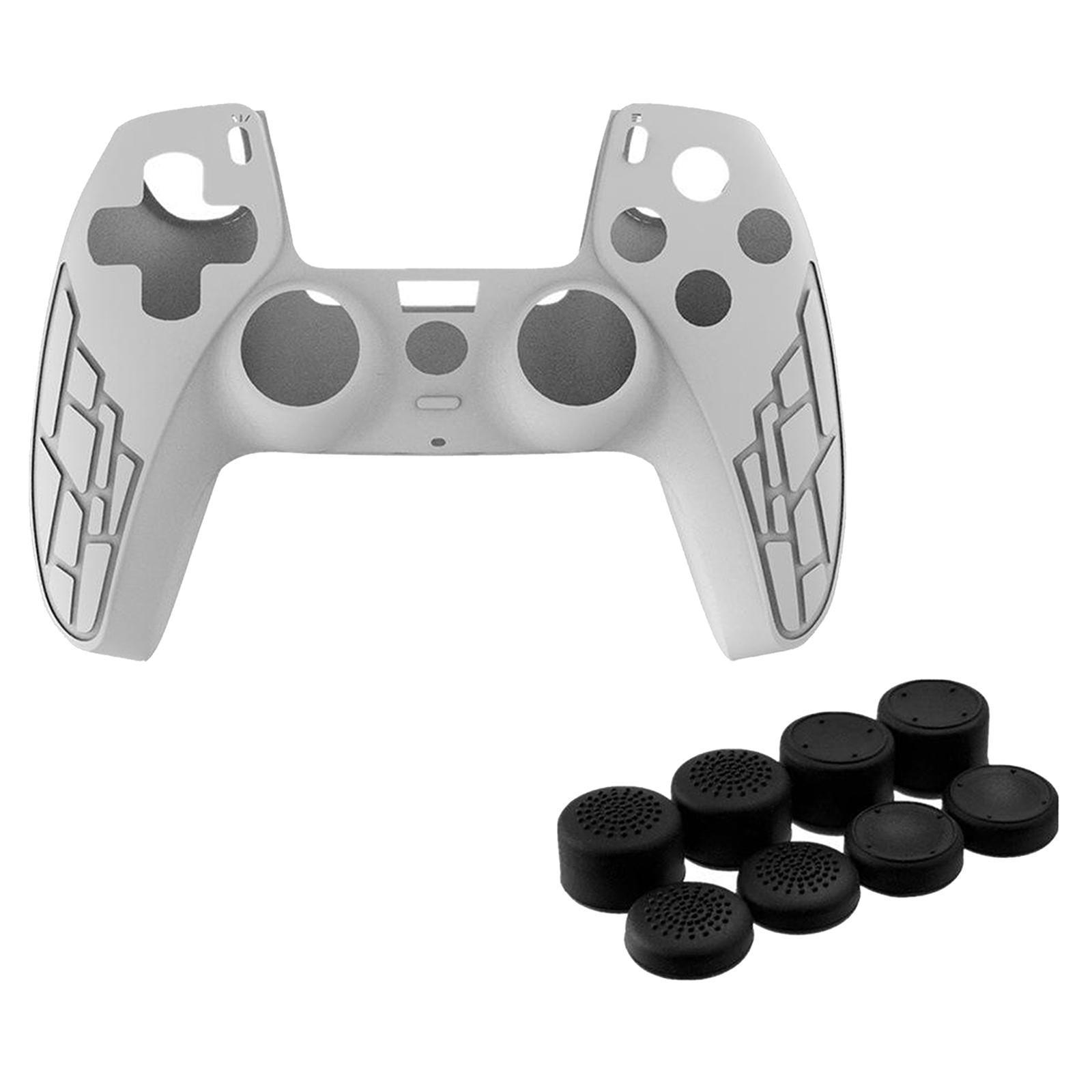 Anti-Slip Silicone Sleeve Case Skin Covers for PS5 Controller White