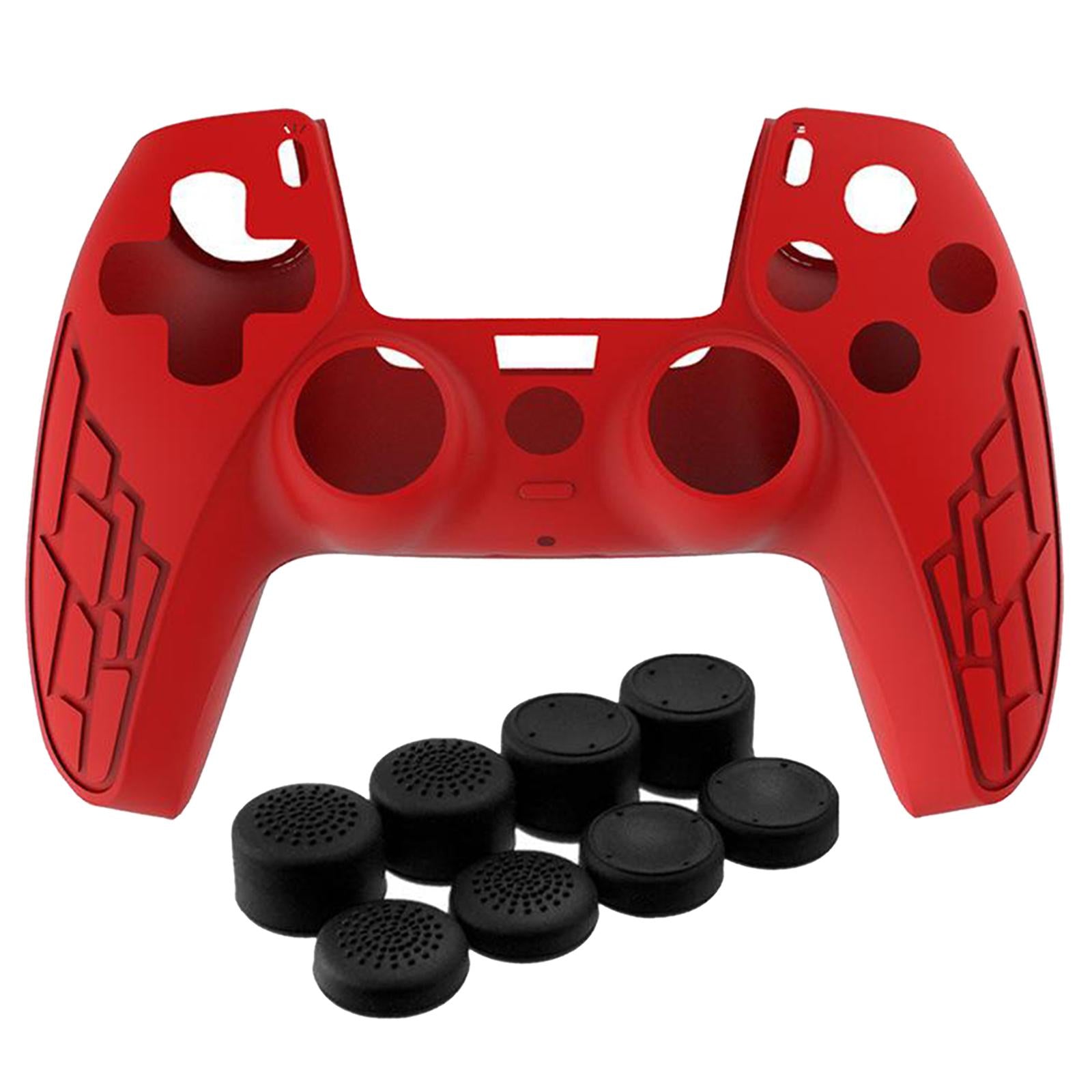Anti-Slip Silicone Sleeve Case Skin Covers for PS5 Controller Red