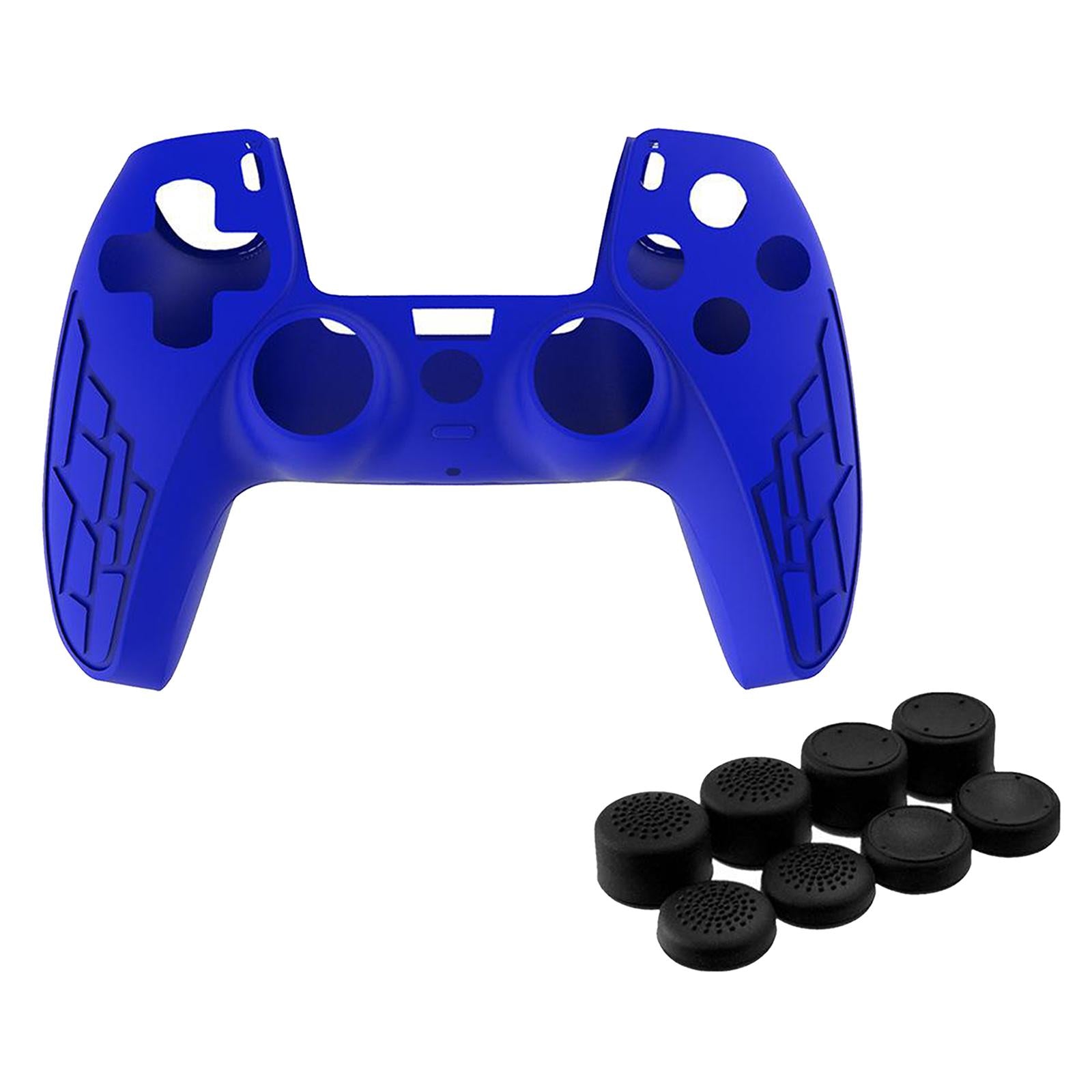 Anti-Slip Silicone Sleeve Case Skin Covers for PS5 Controller Blue