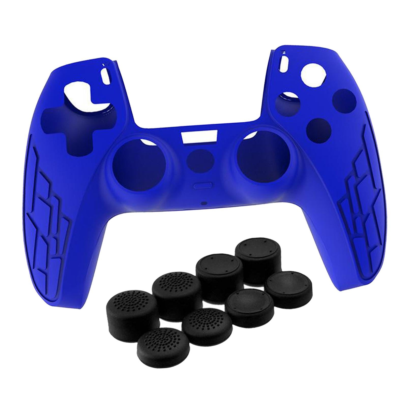 Anti-Slip Silicone Sleeve Case Skin Covers for PS5 Controller Blue