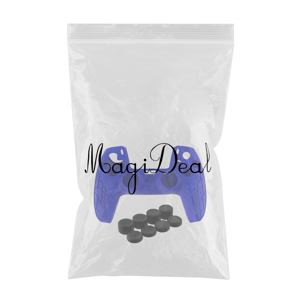 Anti-Slip Silicone Sleeve Case Skin Covers for PS5 Controller Blue