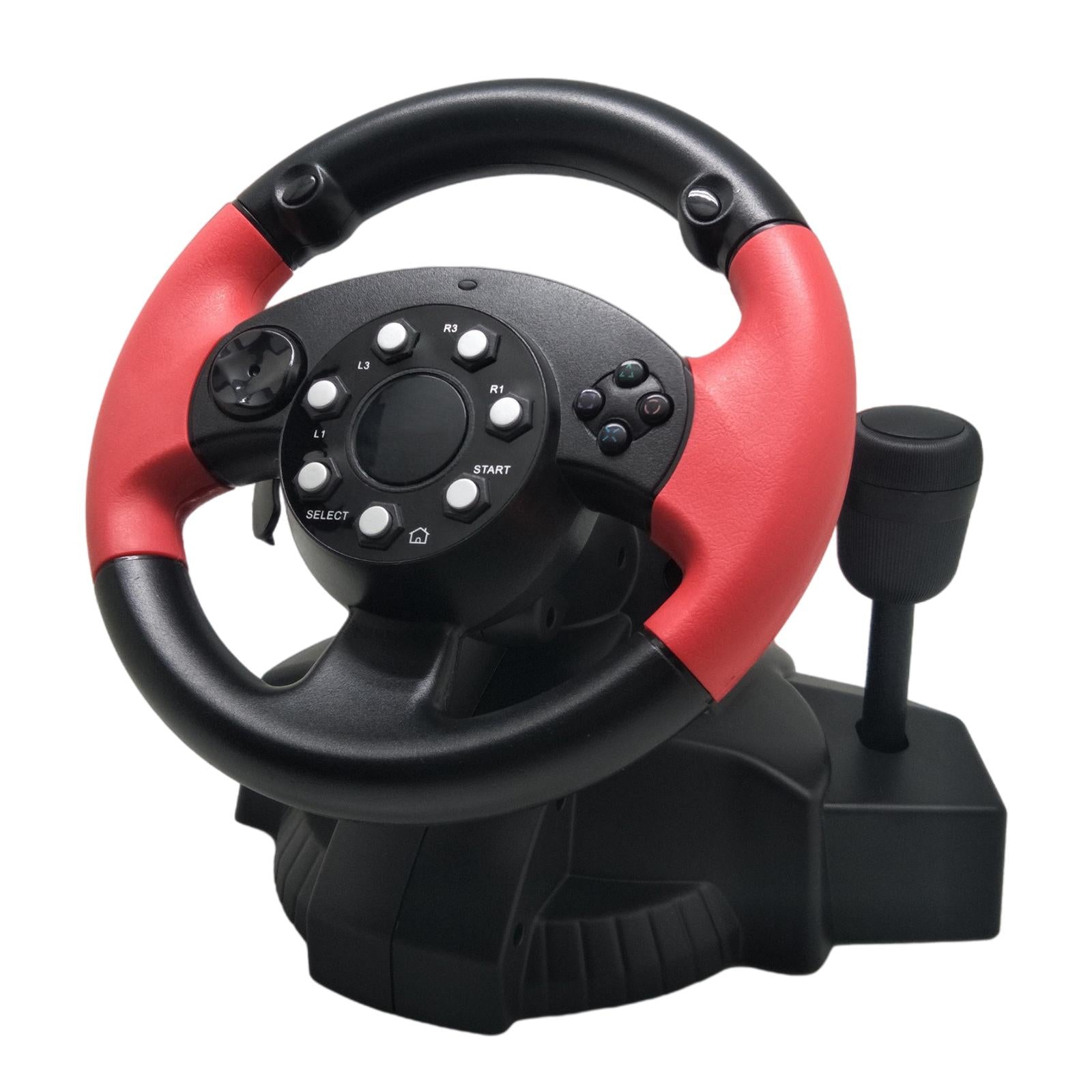 Gaming Racing Simulator Vibration PC Steering Wheel & Pedal For PS3/PS2