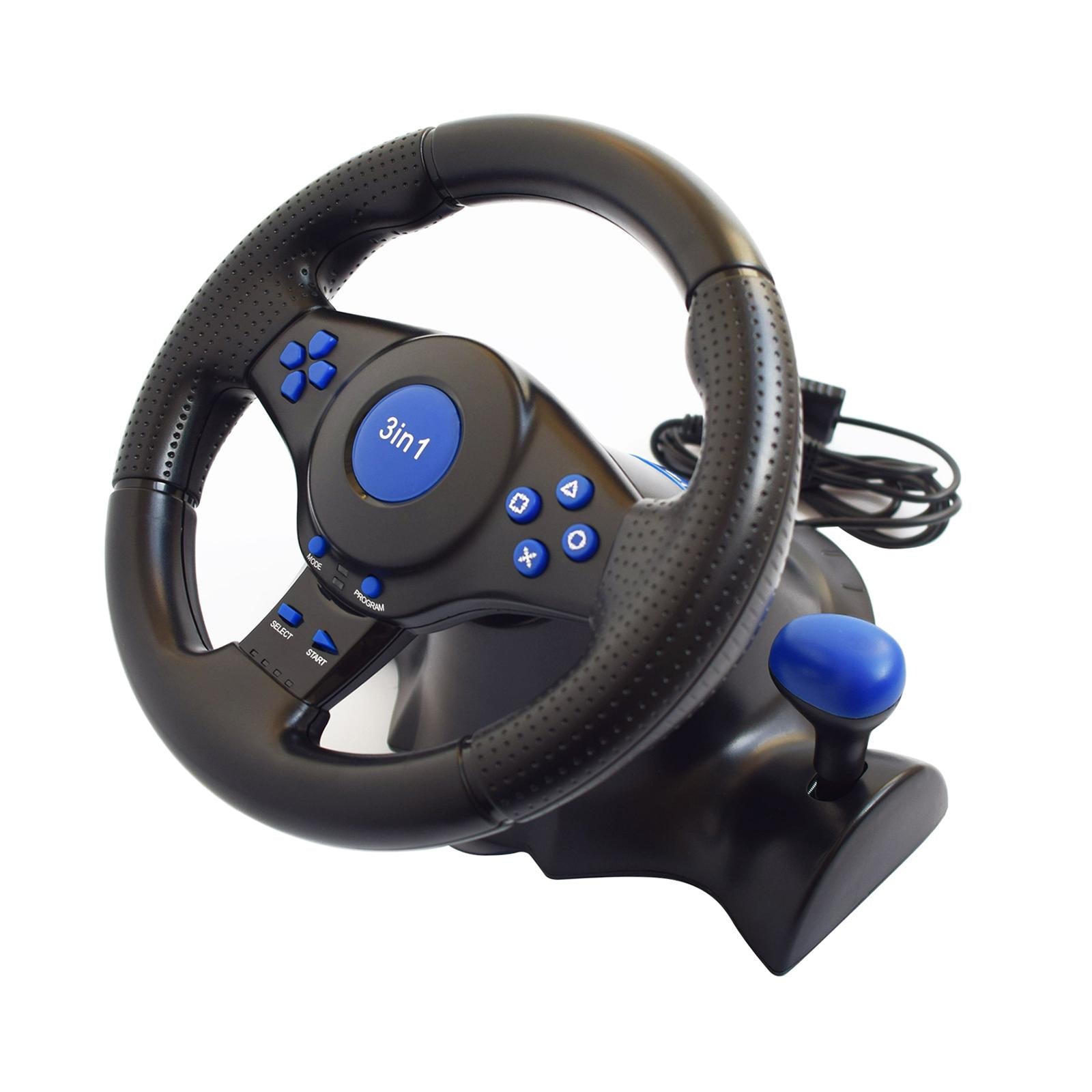 Simulator Racing Steering Wheel Kit fits for PS3 PS2 PC Steering Wheel