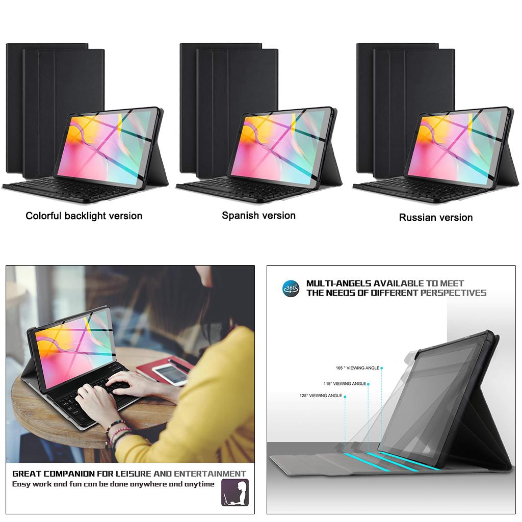 Case for Samsung Galaxy Tab A 10.1 Slim with Backlit Keyboard English"
