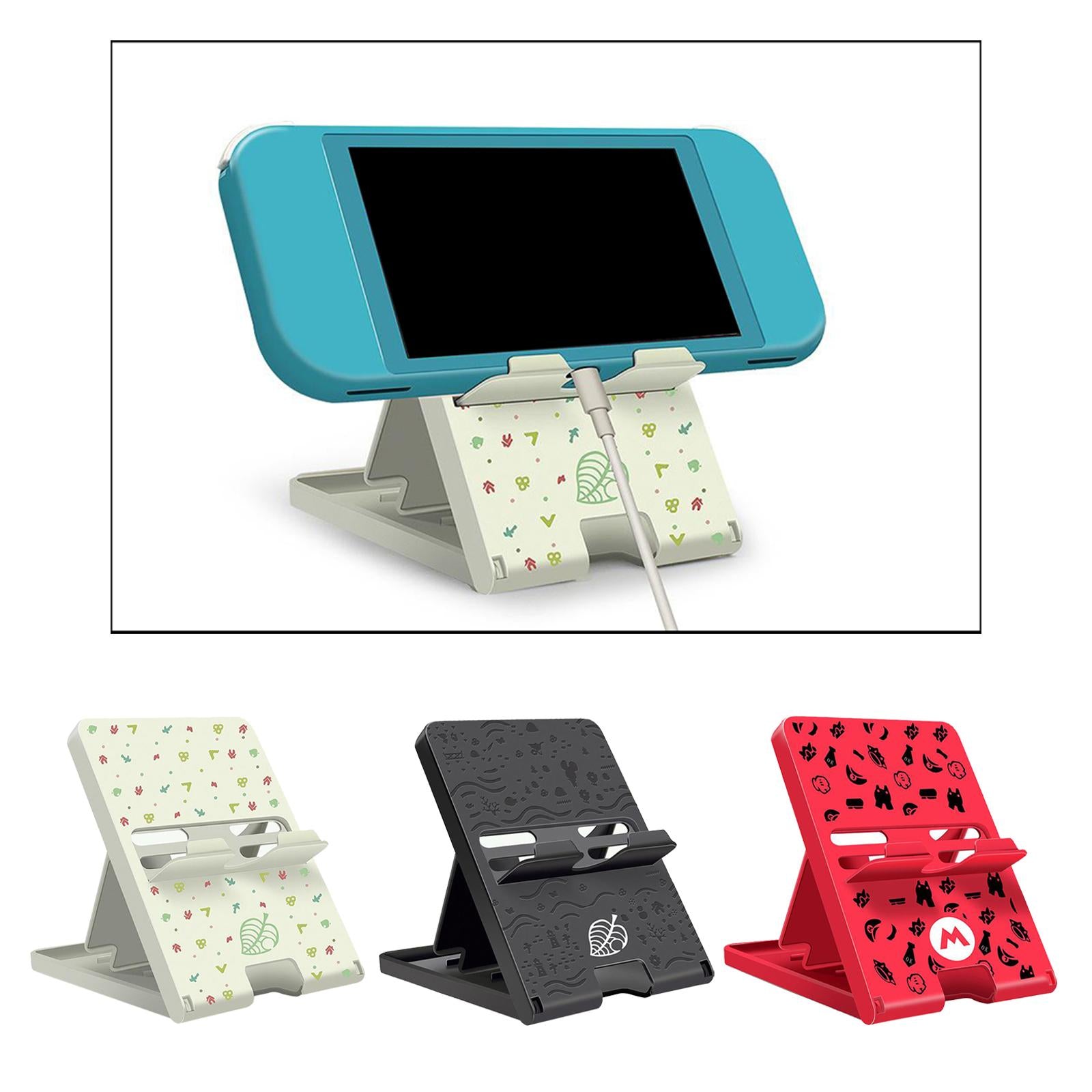 Stand Tablet Bracket Phone Holder Fits for Nintendo Switch All Tablets White