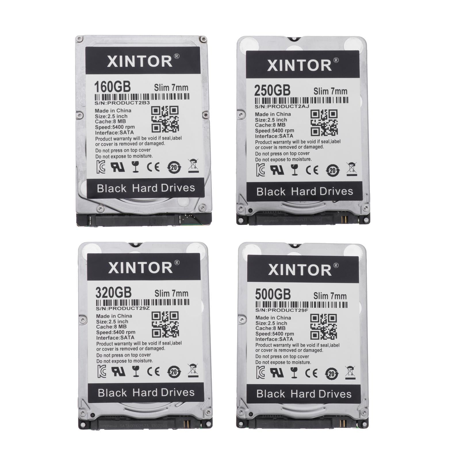 Slim Alloy 2.5in Internal HDD 160GB/250GB/320GB/500BG & SATA Interface 160GB