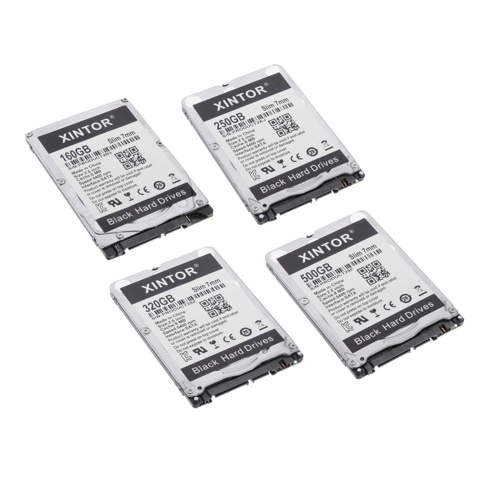 Slim Alloy 2.5in Internal HDD 160GB/250GB/320GB/500BG & SATA Interface 160GB