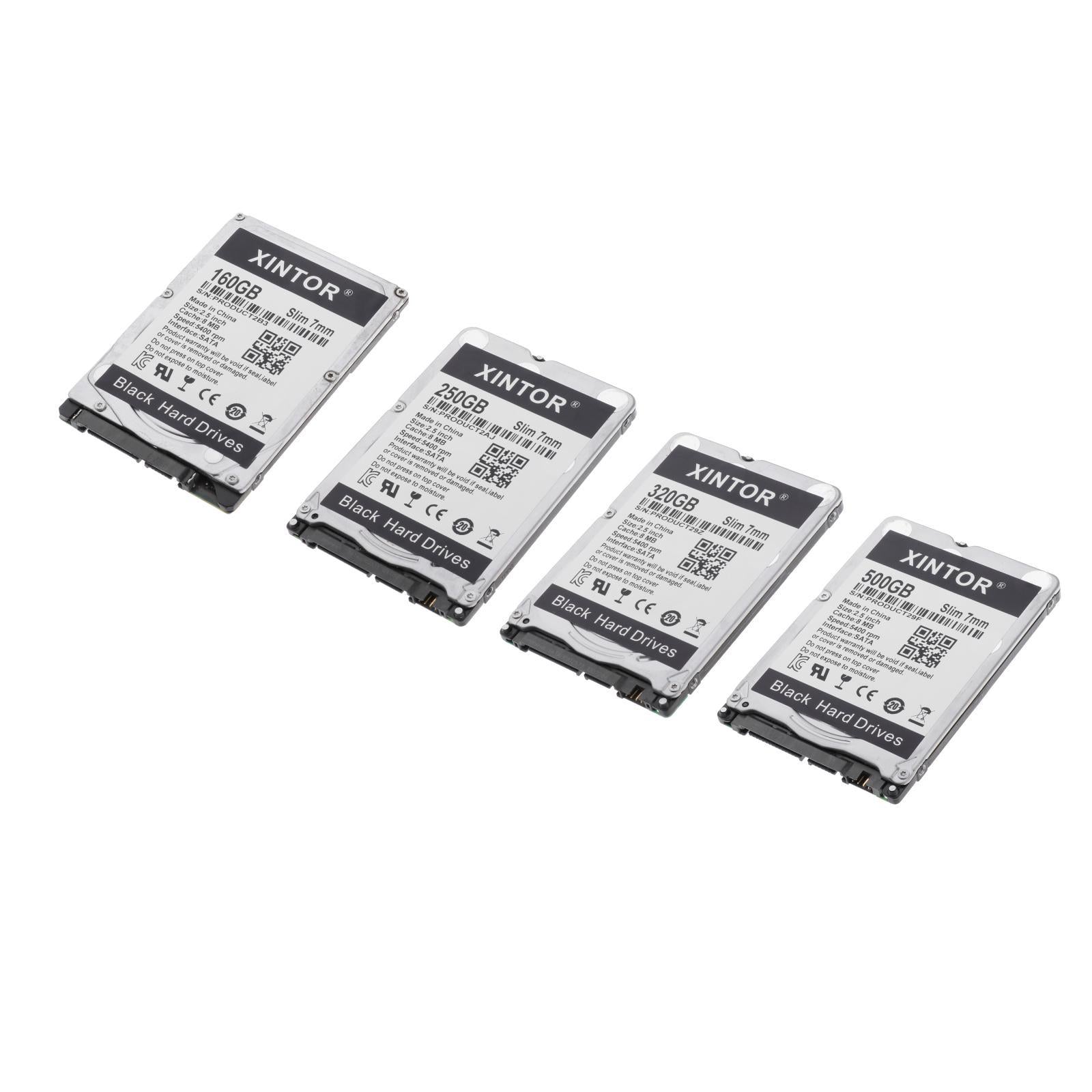 Slim Alloy 2.5in Internal HDD 160GB/250GB/320GB/500BG & SATA Interface 160GB
