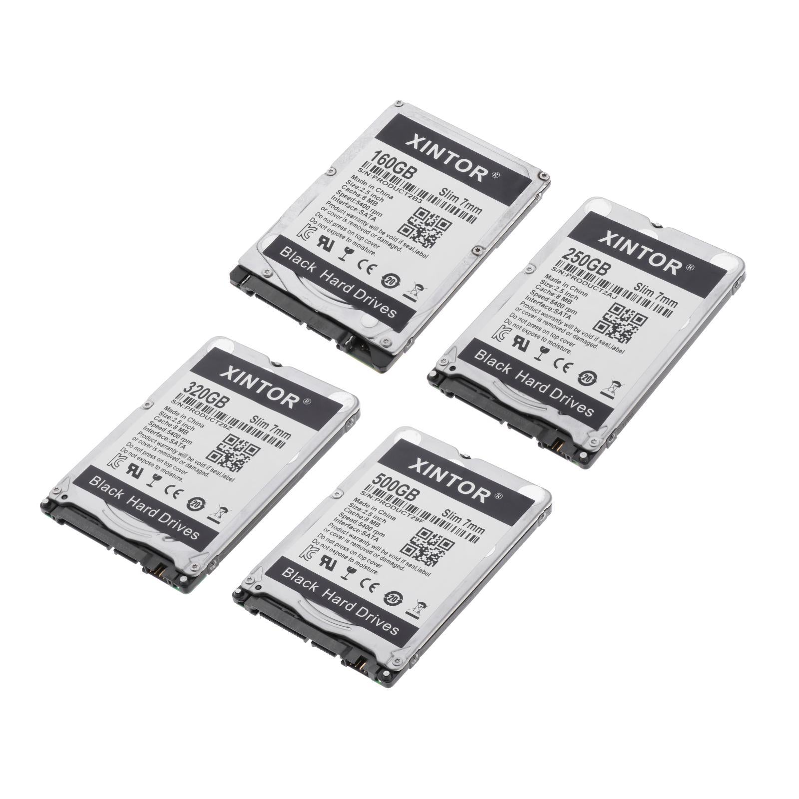 Slim Alloy 2.5in Internal HDD 160GB/250GB/320GB/500BG & SATA Interface 160GB
