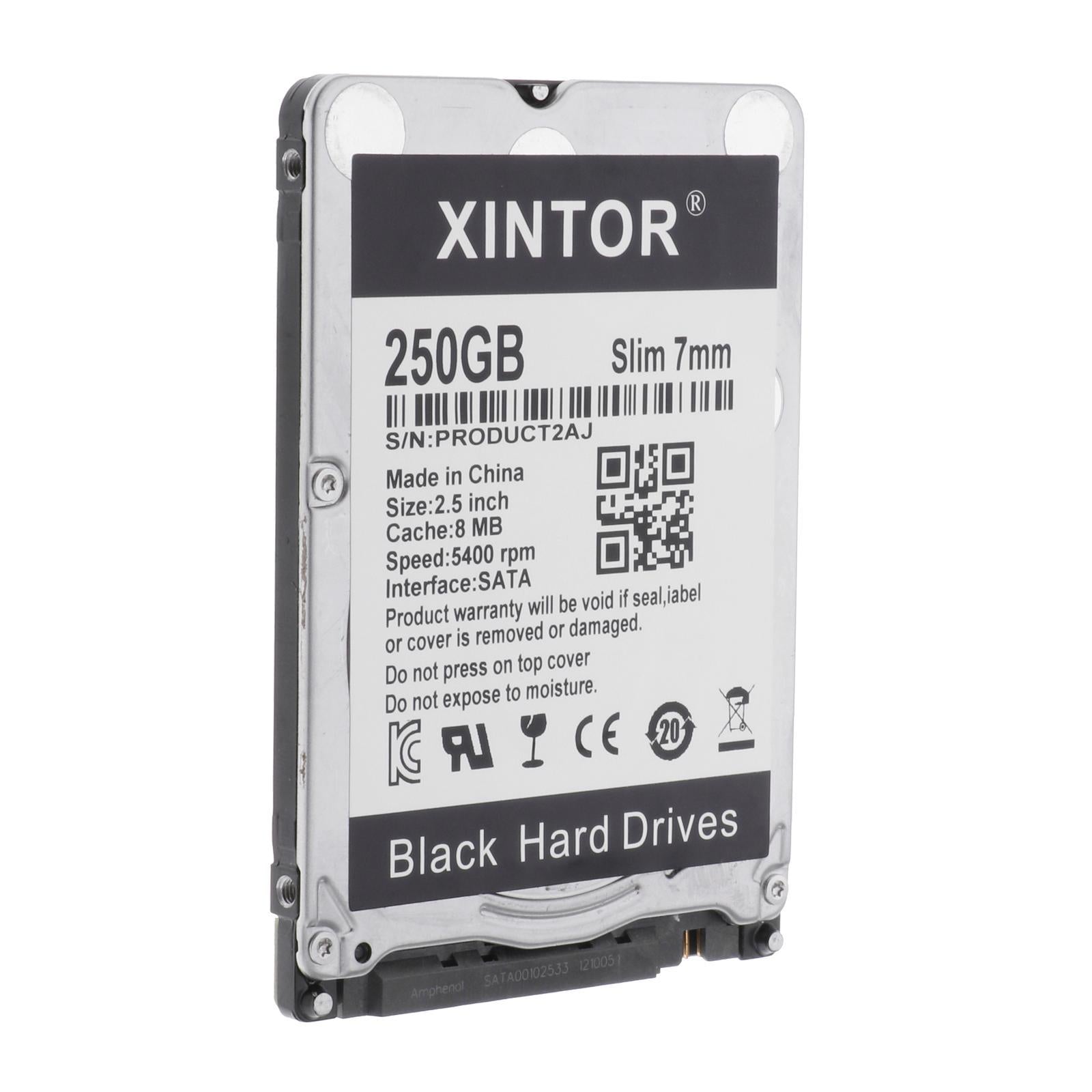 Slim Alloy 2.5in Internal HDD 160GB/250GB/320GB/500BG & SATA Interface 250GB