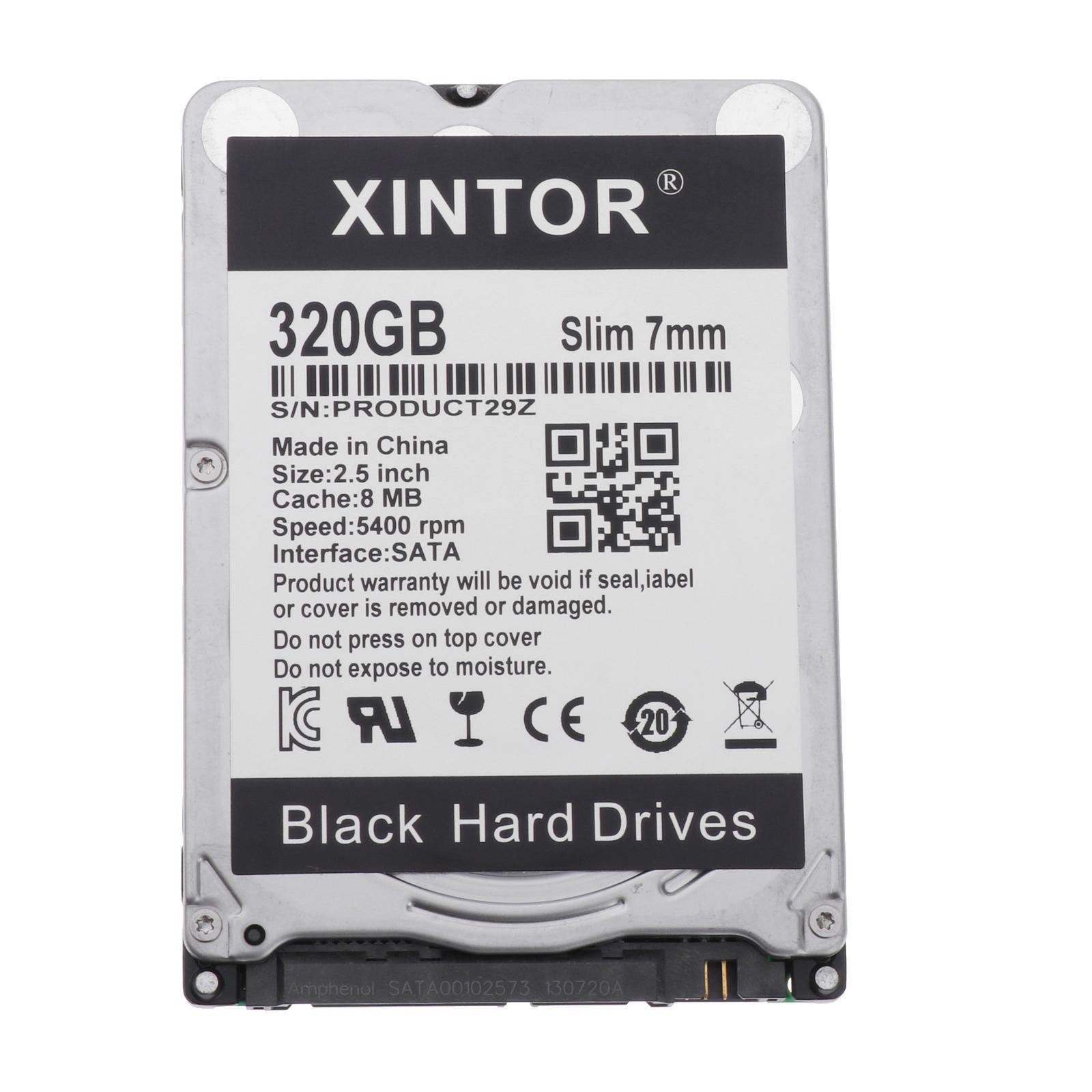 Slim Alloy 2.5in Internal HDD 160GB/250GB/320GB/500BG & SATA Interface 320GB