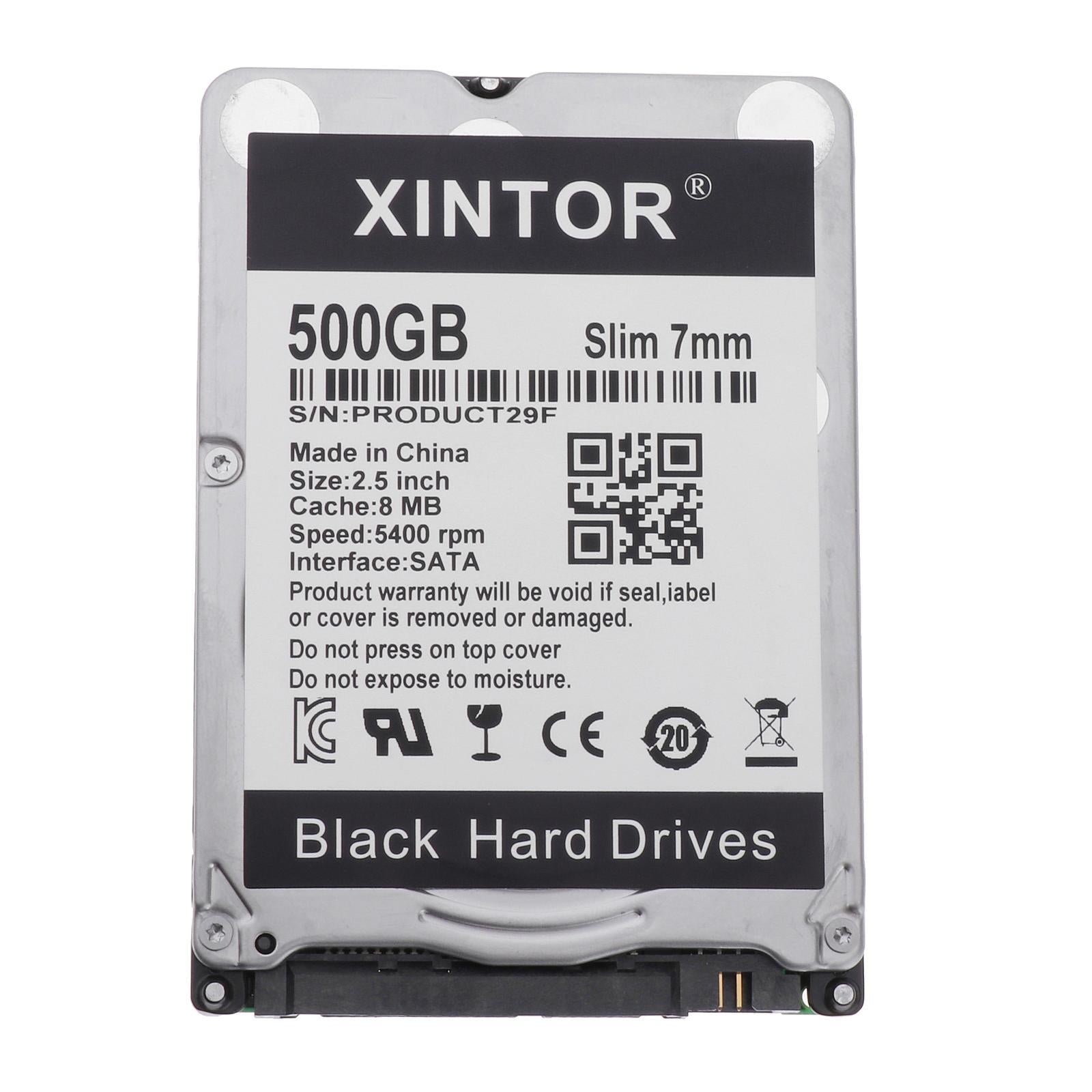Slim Alloy 2.5in Internal HDD 160GB/250GB/320GB/500BG & SATA Interface 500GB