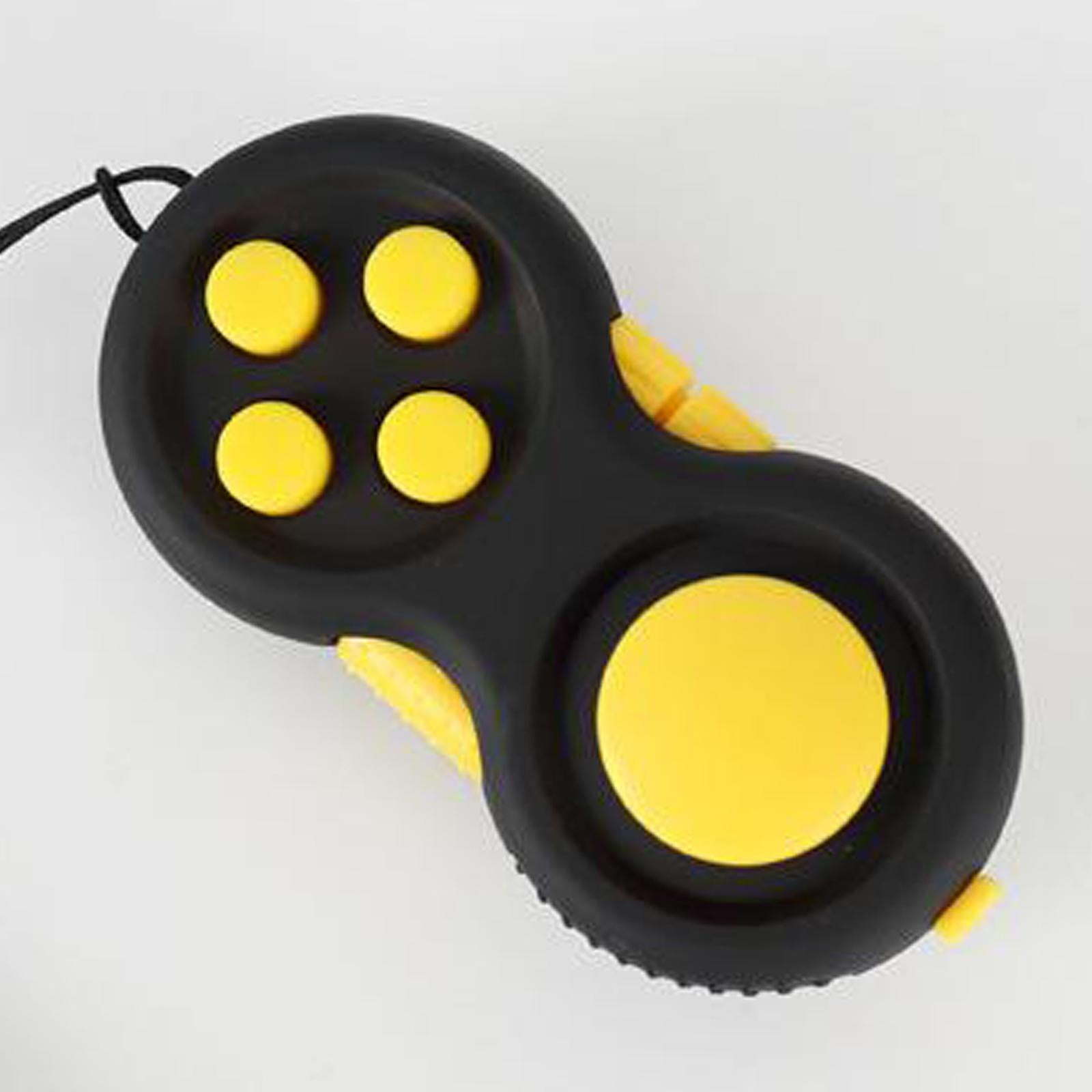 Fidget Pad Anxiety Stress Relief Hand Toy All in one Yellow