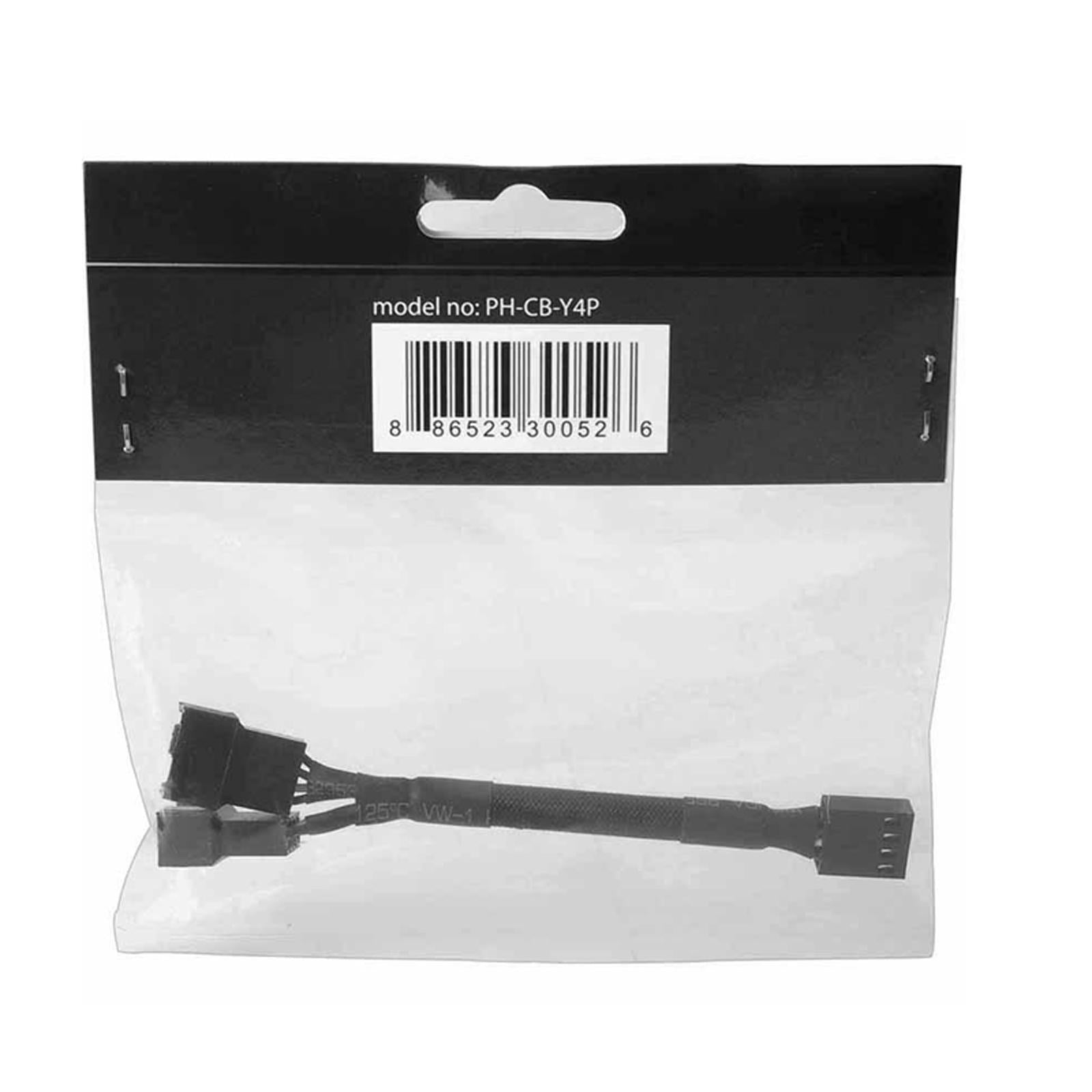 PC Temperature Control Cable Computer Fan 1:2 Splitter Cable 160mm Black New