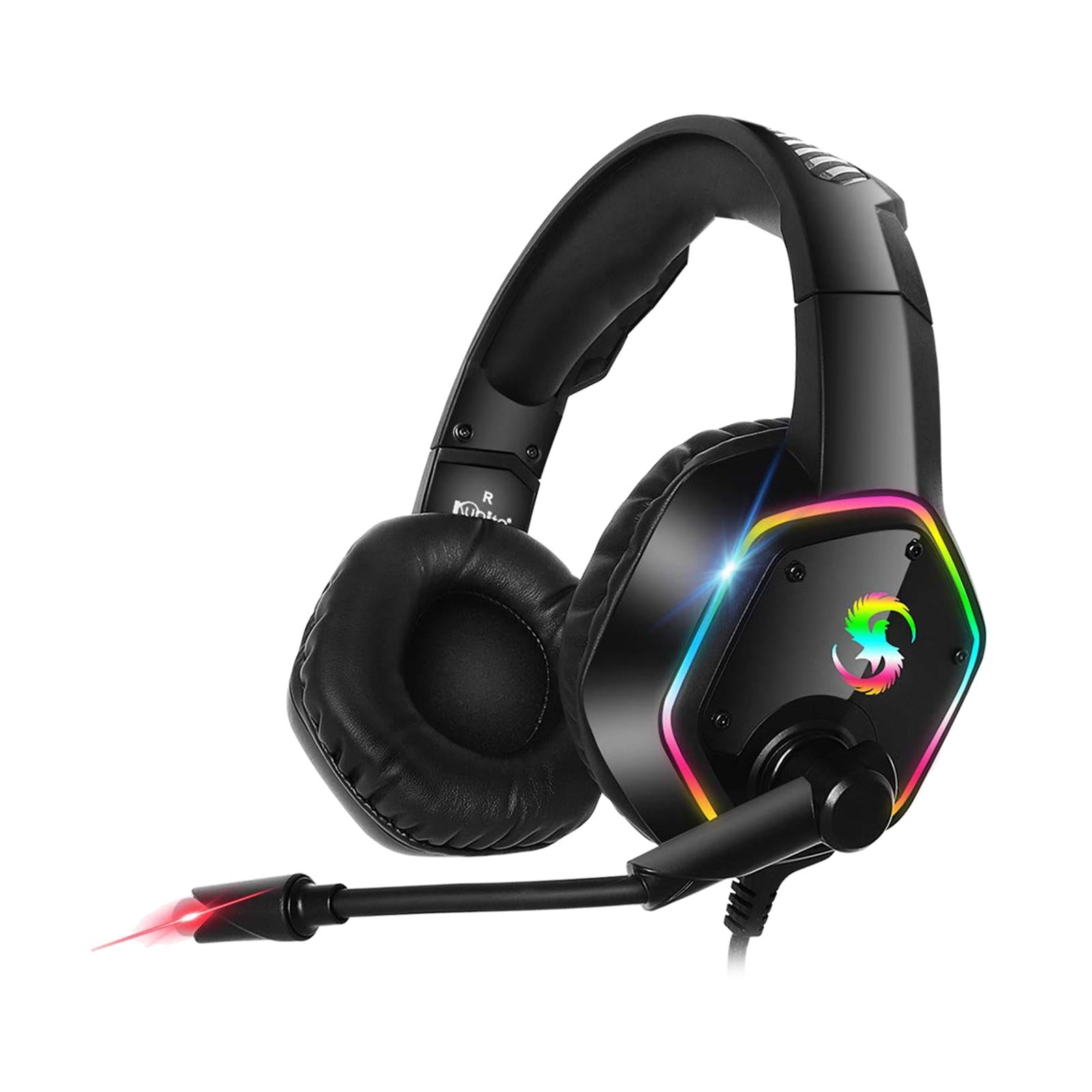 Premium LED Gaming Headphones RGB Light for PS4 Laptop Gamer Smartphone