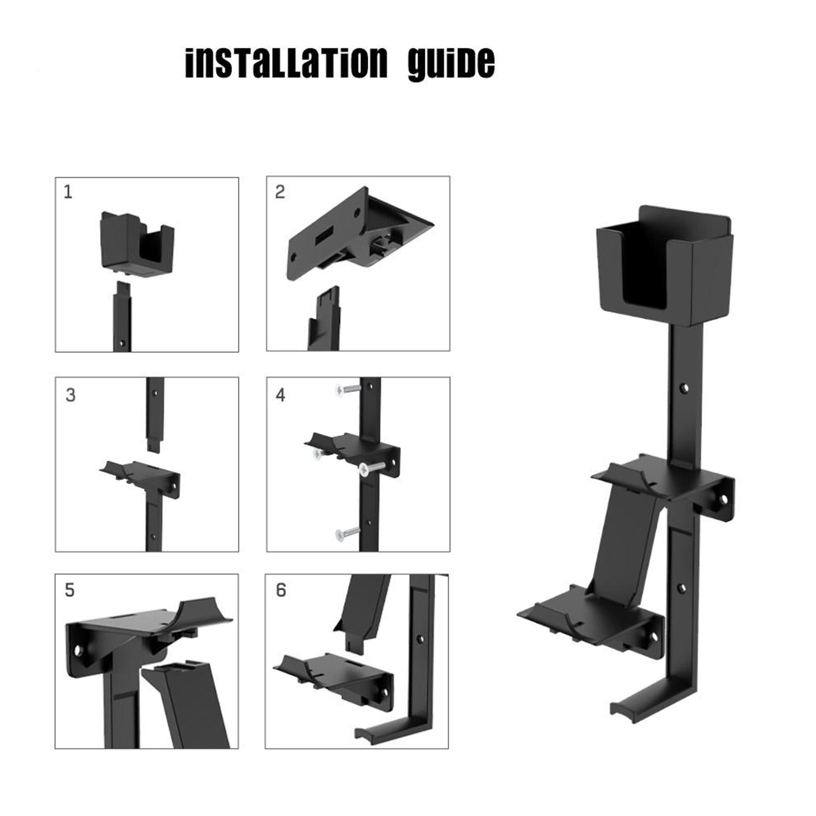 Dual Game Controller Headphone Hanger Holder Organizer for PS4 PS3 black