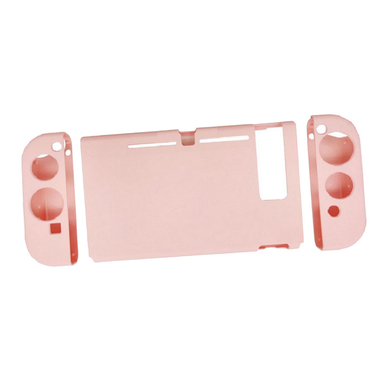 Soft Silicone Hard Colorful Protective Case Cover Shell for Nintendo Switch Cherry blossom pink
