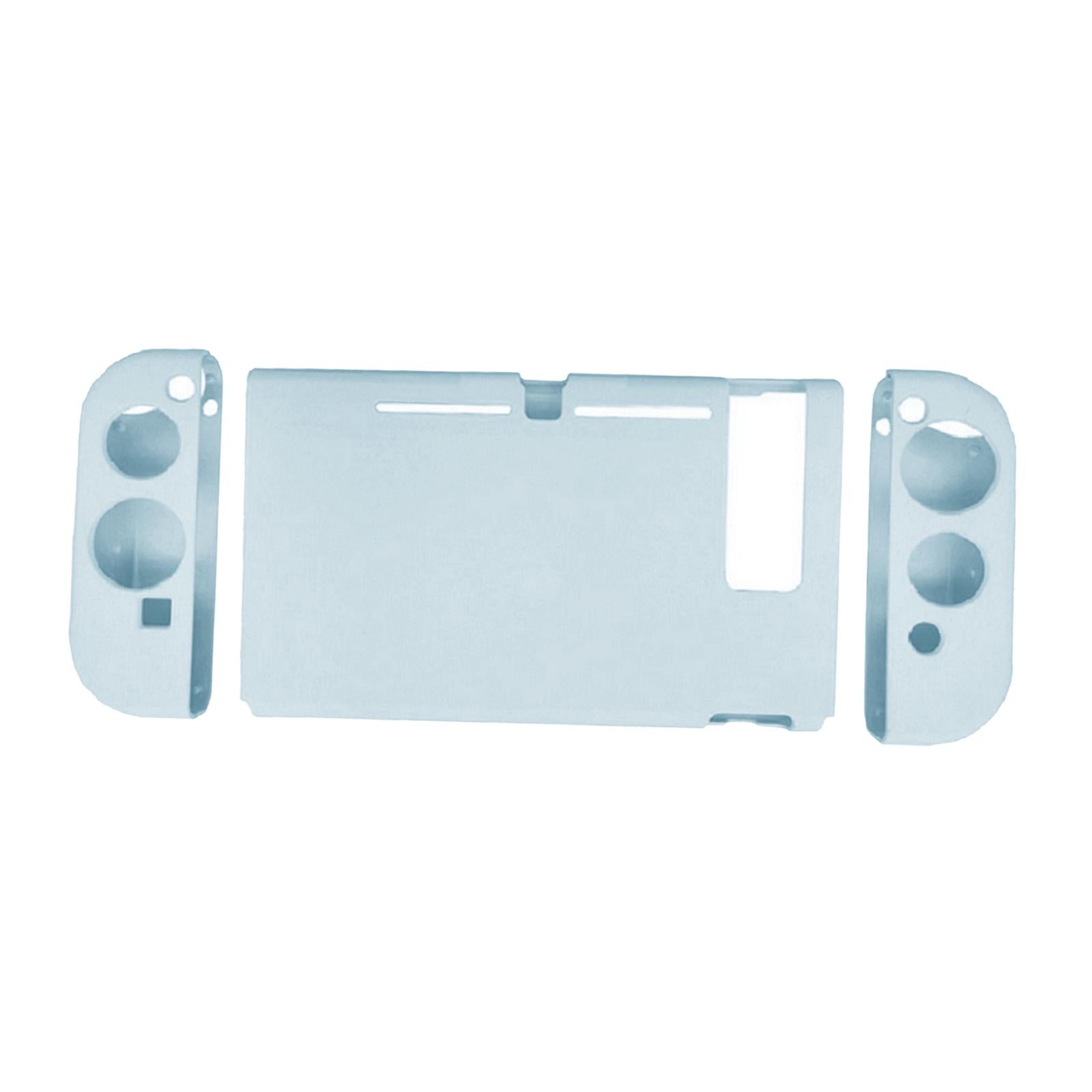 Soft Silicone Hard Colorful Protective Case Cover Shell for Nintendo Switch wind letter blue