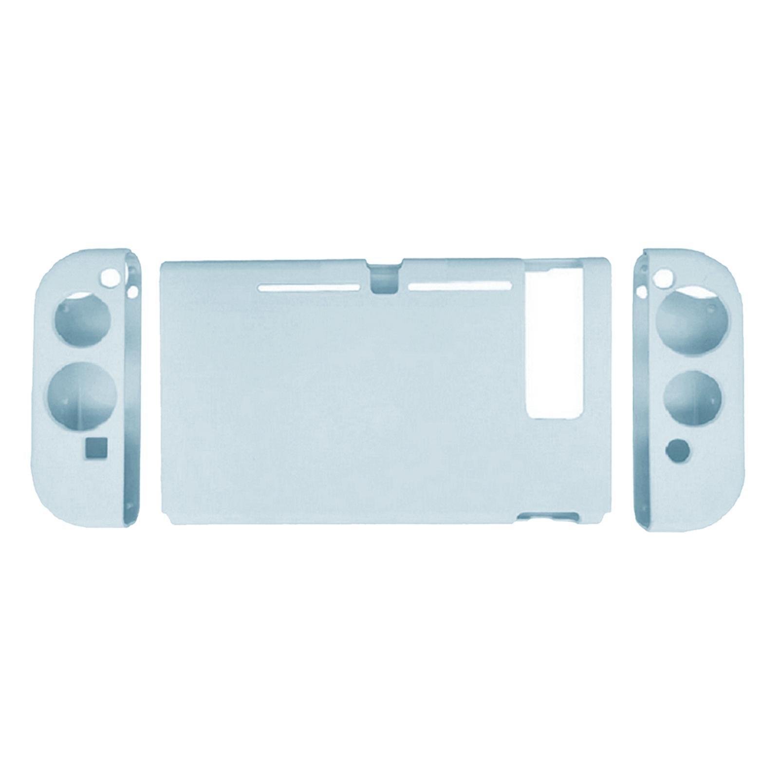 Soft Silicone Hard Colorful Protective Case Cover Shell for Nintendo Switch wind letter blue
