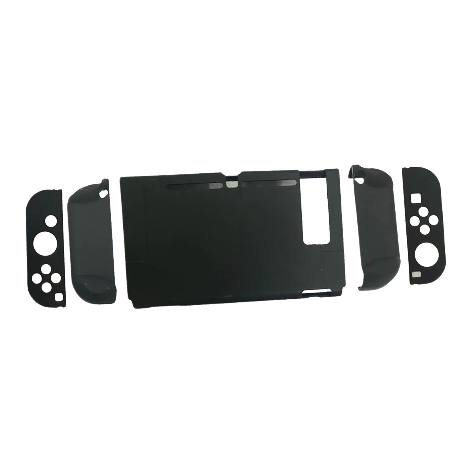 Soft Silicone Hard Colorful Protective Case Cover Shell for Nintendo Switch black