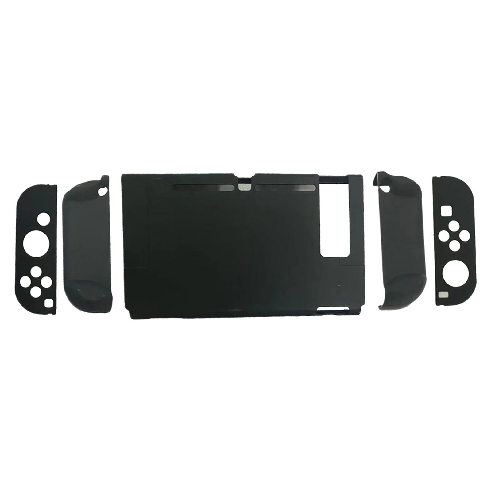 Soft Silicone Hard Colorful Protective Case Cover Shell for Nintendo Switch black