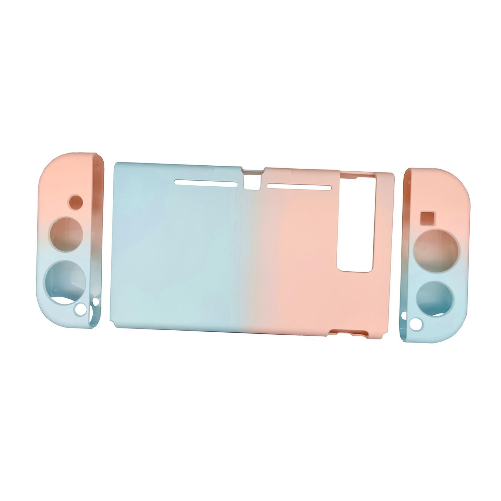 Soft Silicone Hard Colorful Protective Case Cover Shell for Nintendo Switch blue pink gradient
