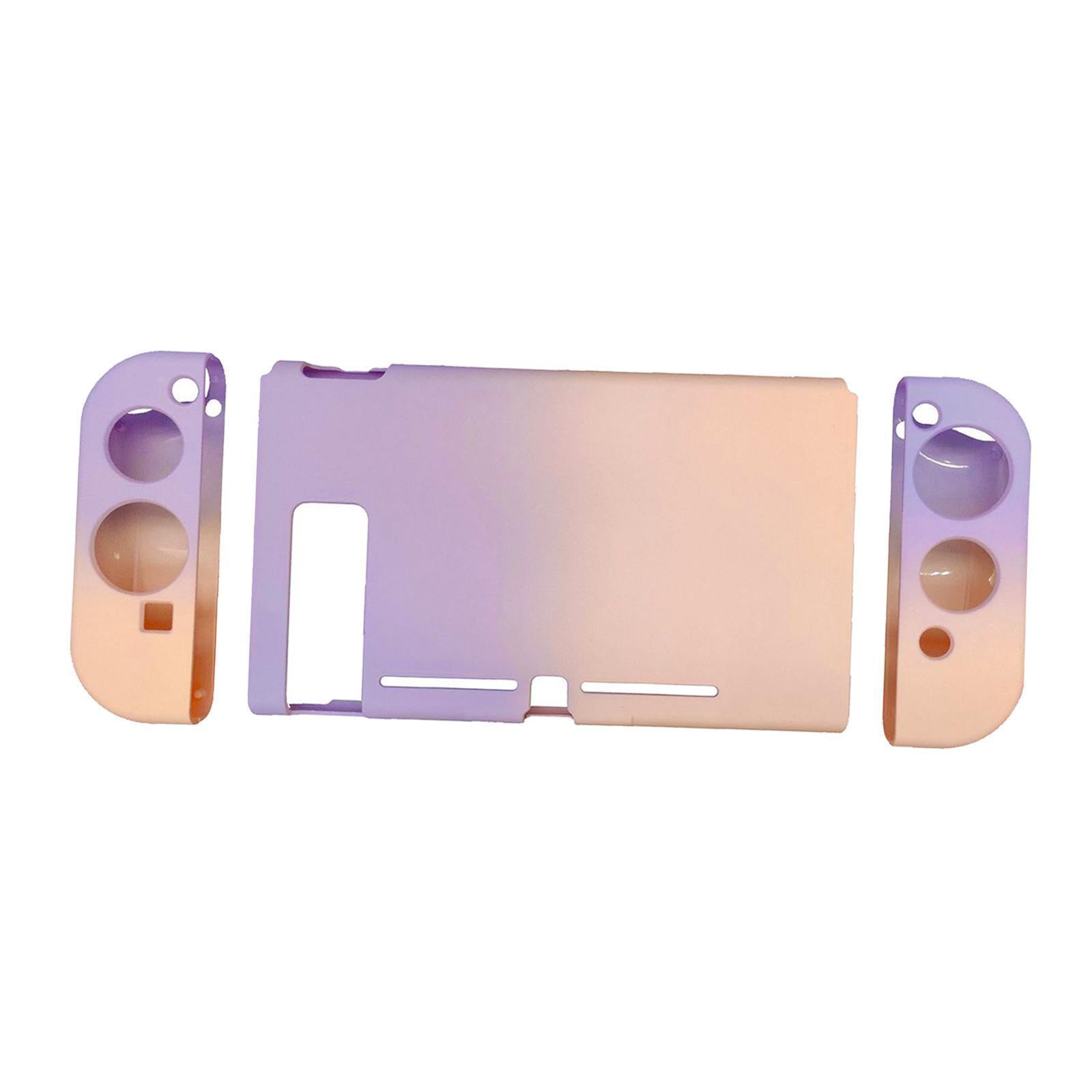 Soft Silicone Hard Colorful Protective Case Cover Shell for Nintendo Switch purple pink gradient